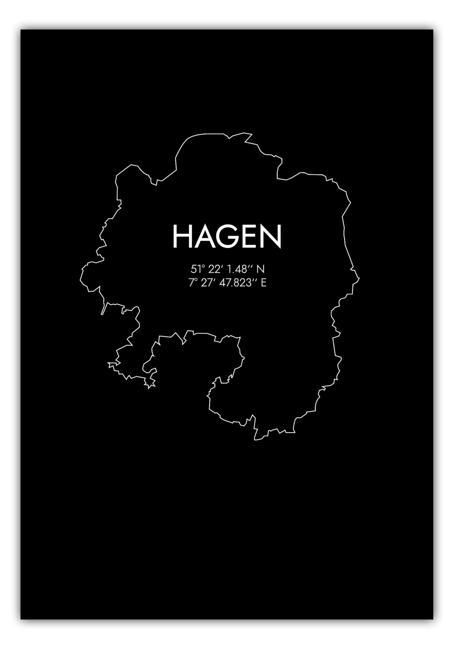 Poster Hagen Koordinaten #7