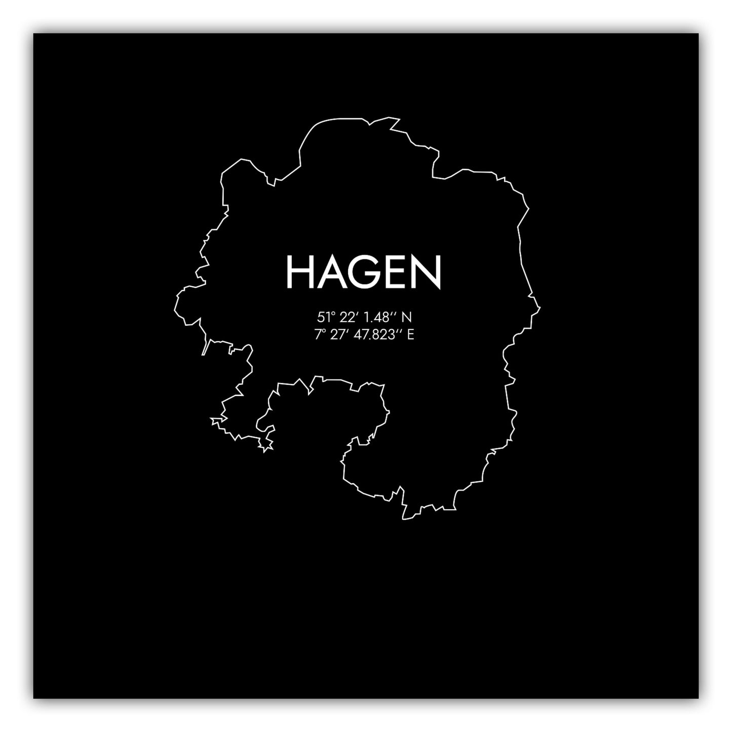 Poster Hagen Koordinaten #7