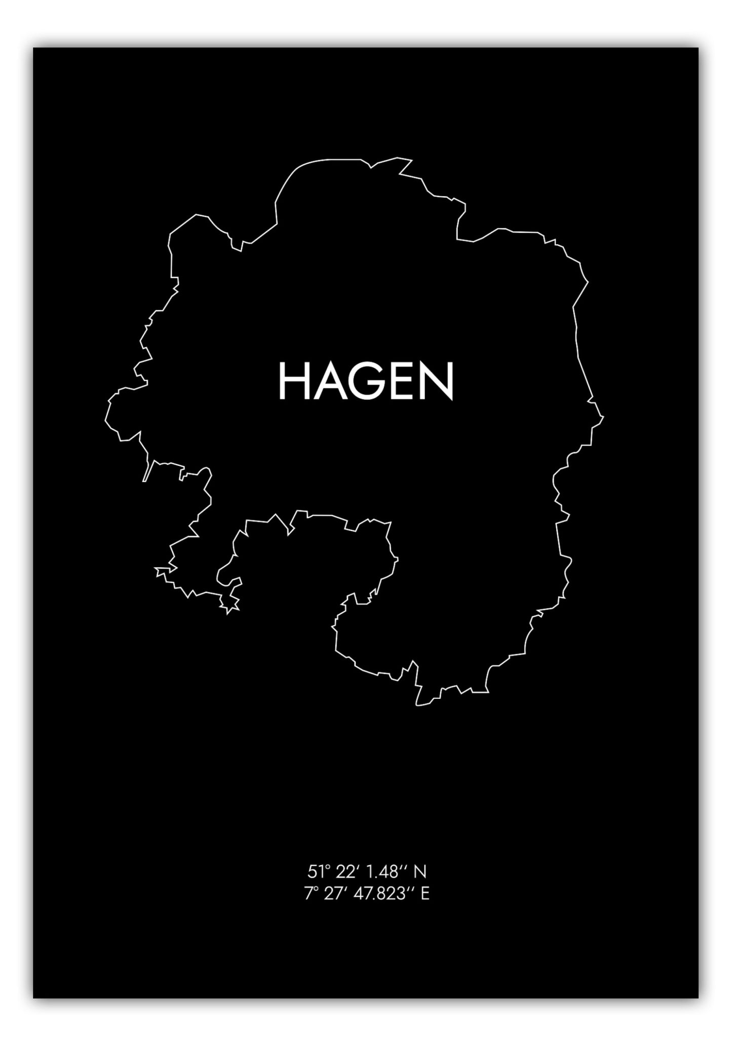 Poster Hagen Koordinaten #8