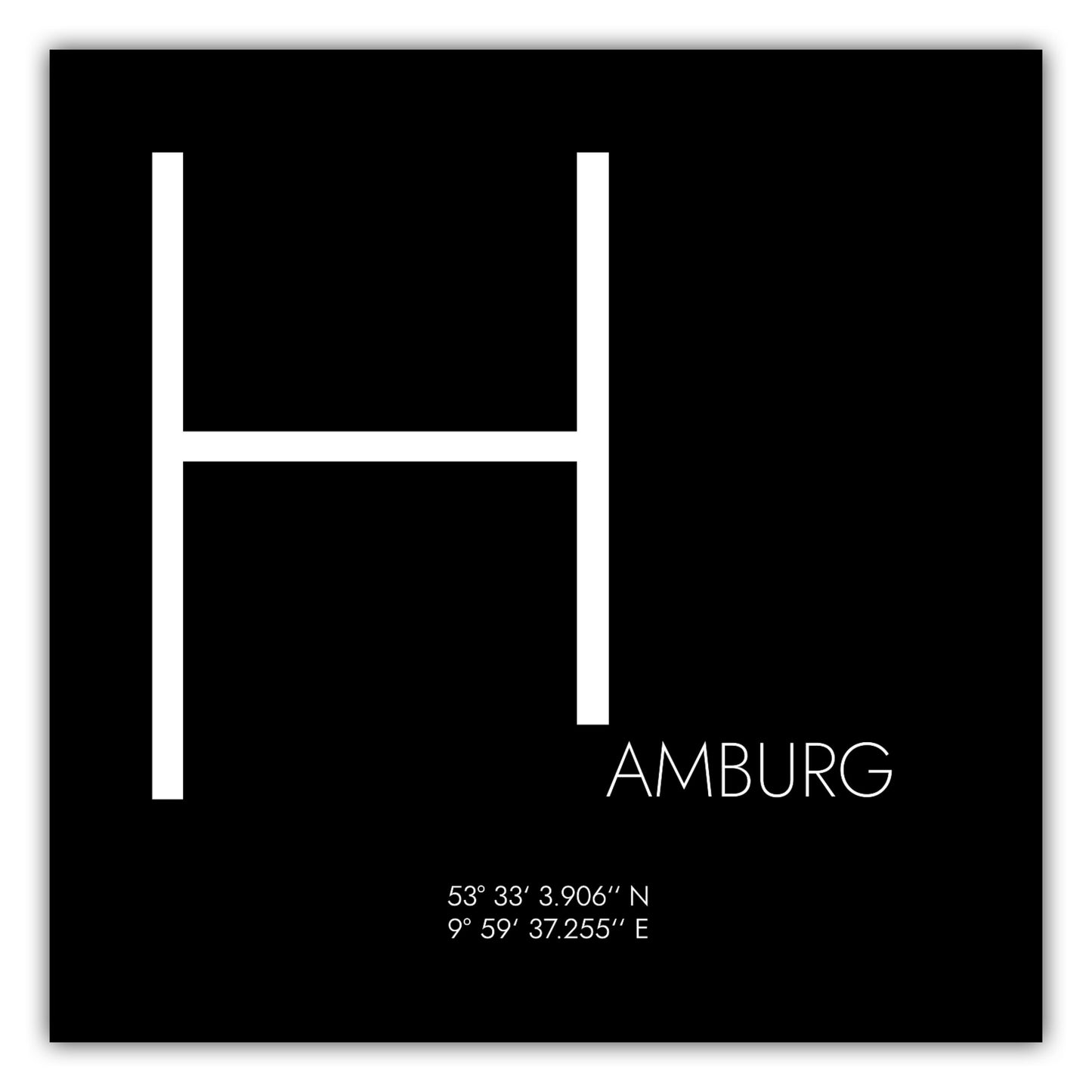 Poster Hamburg Koordinaten #4