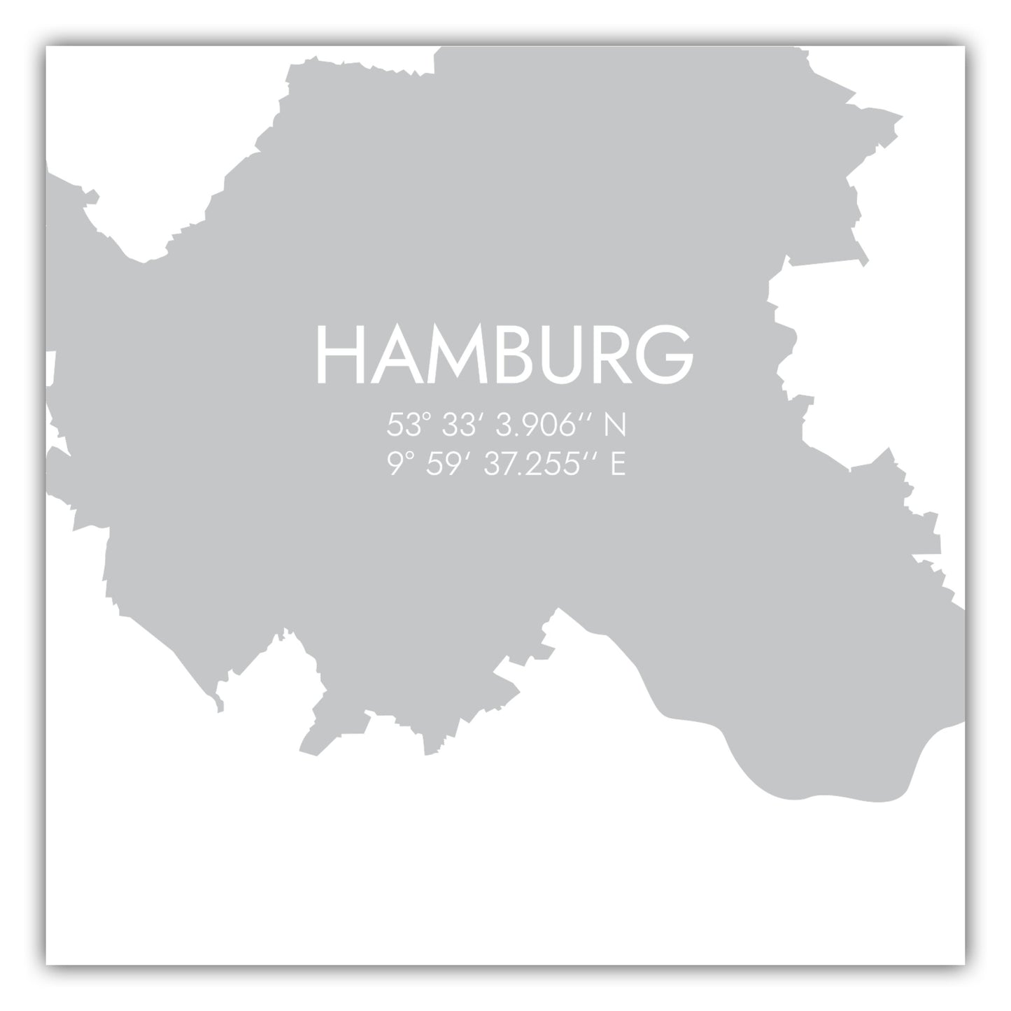 Poster Hamburg Koordinaten #5