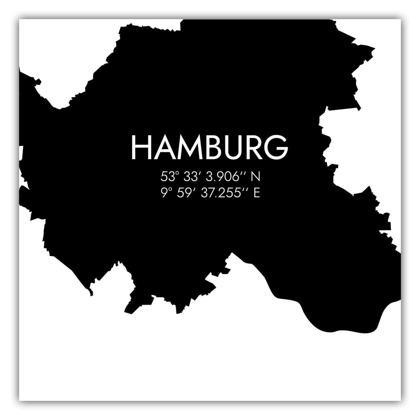 Poster Hamburg Koordinaten #5