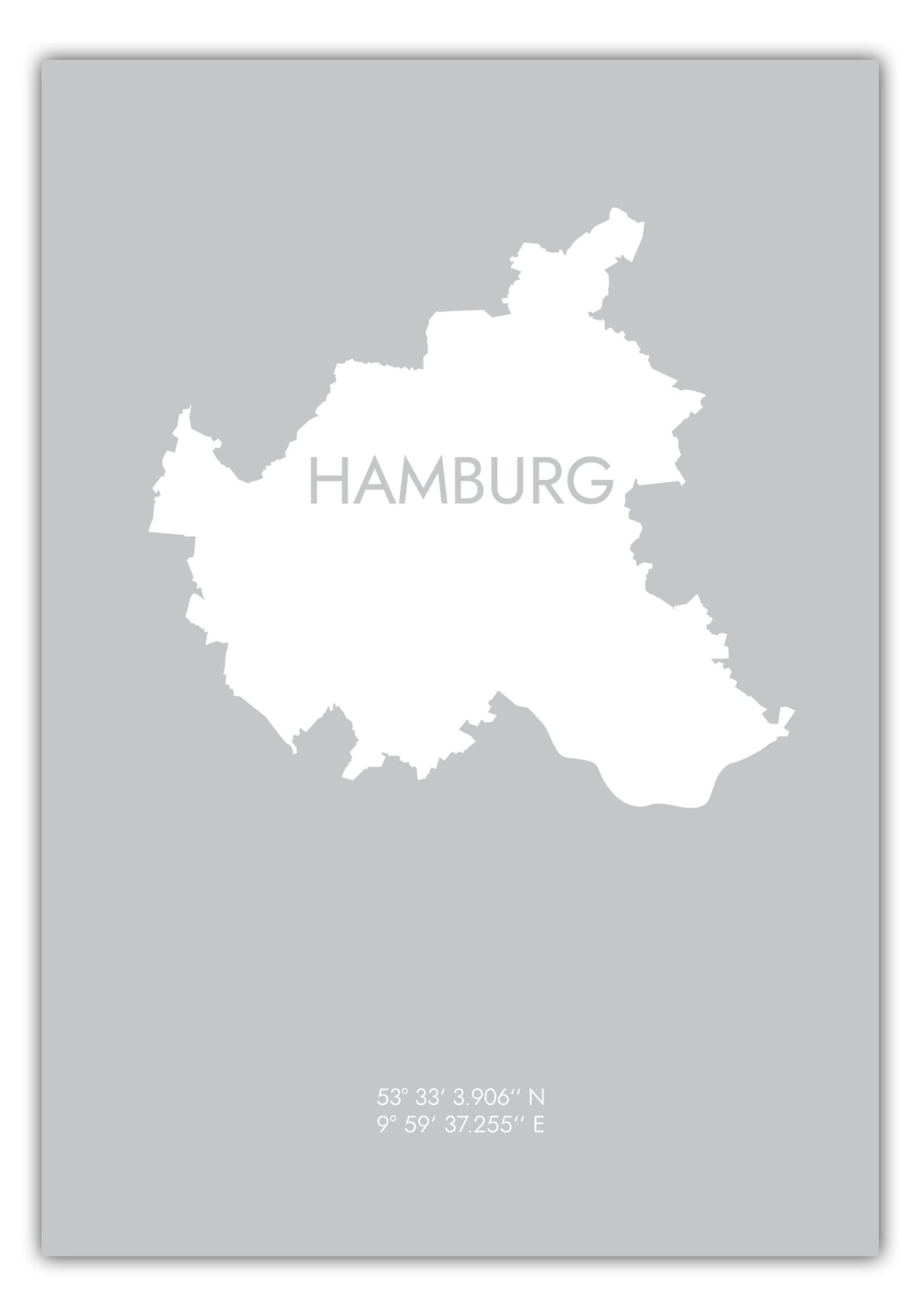 Poster Hamburg Koordinaten #6