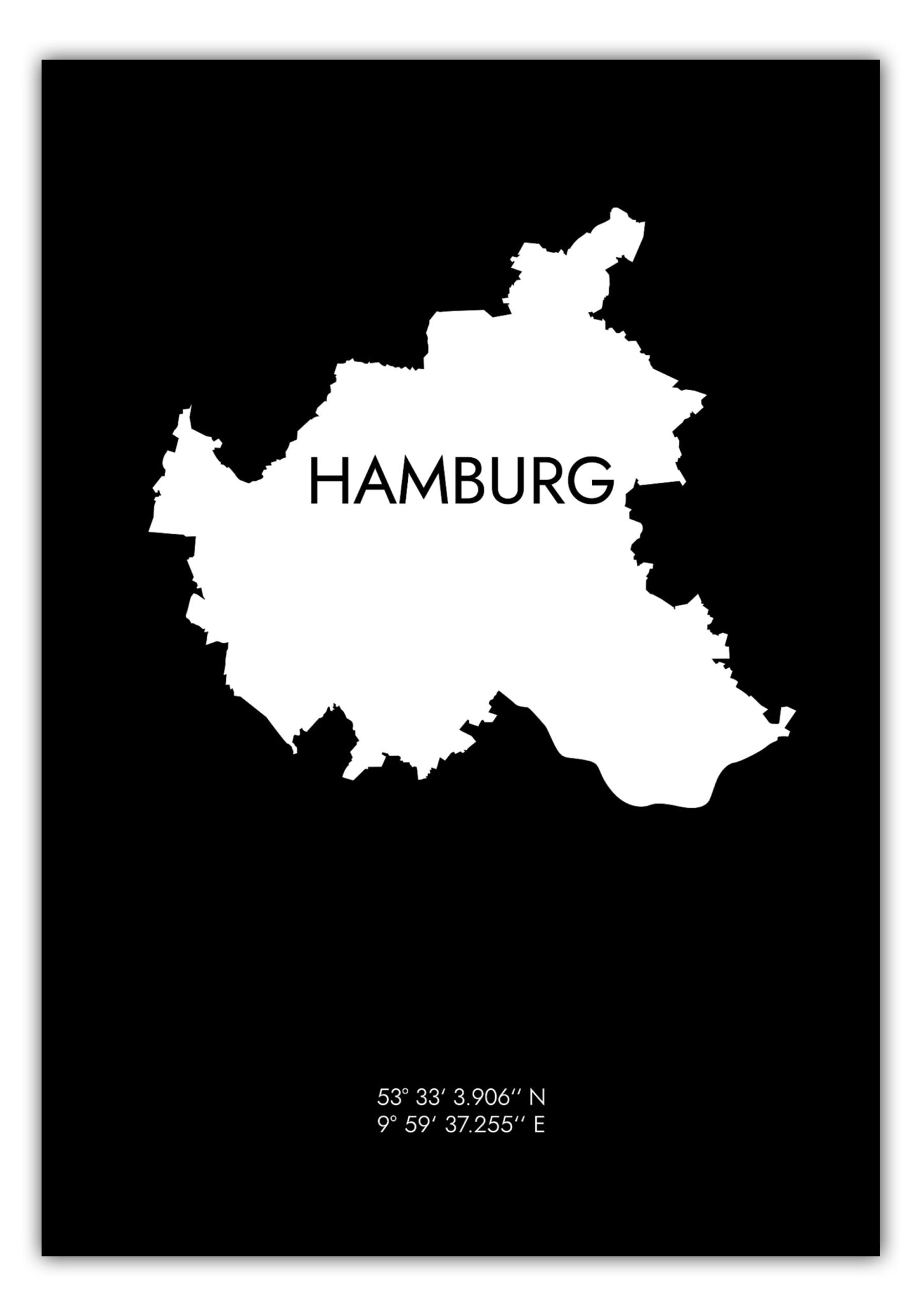 Poster Hamburg Koordinaten #6