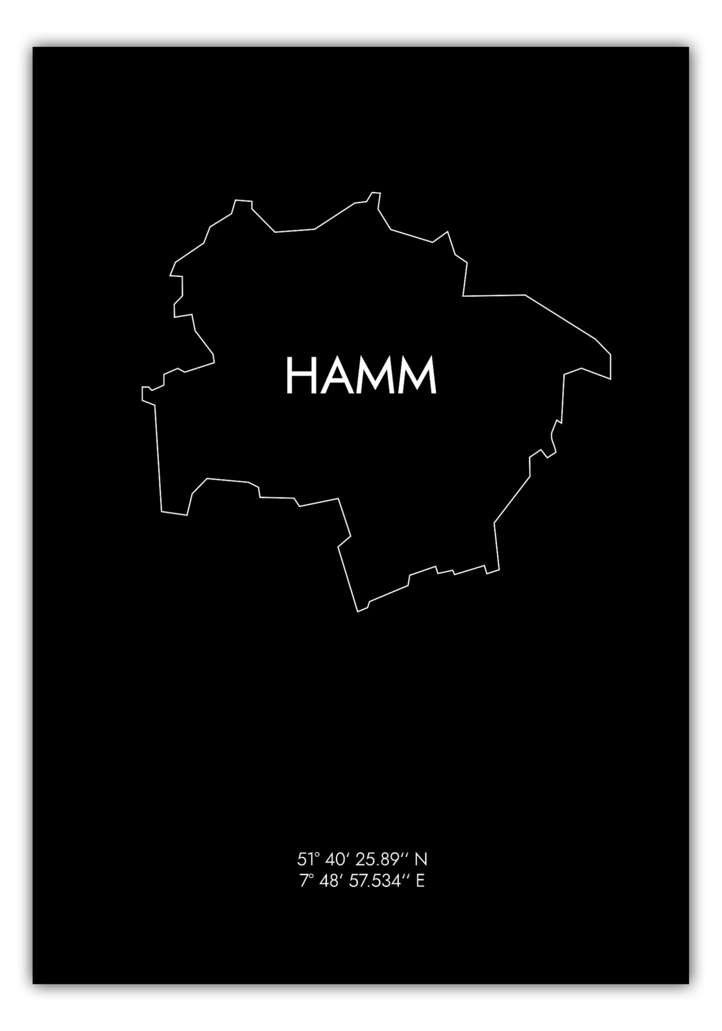 Poster Hamm Koordinaten #8