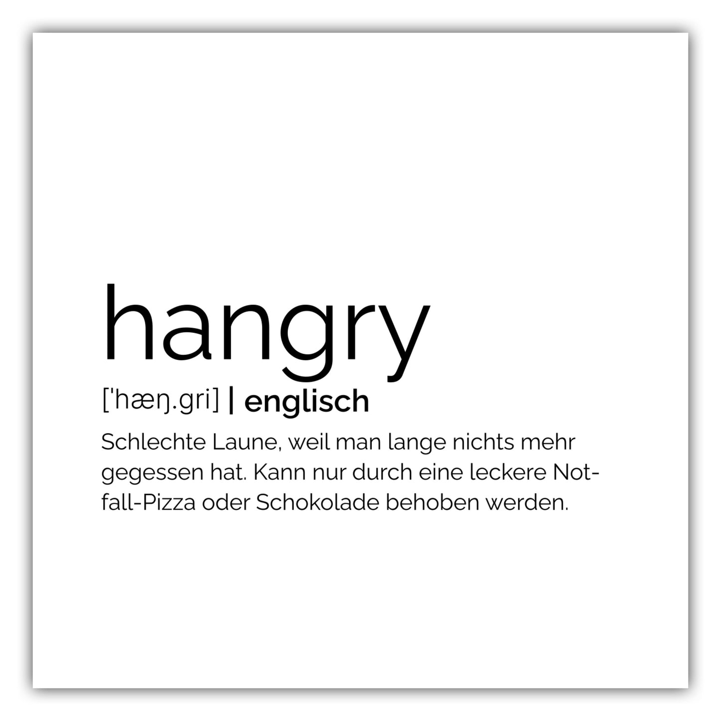 Poster Hangry