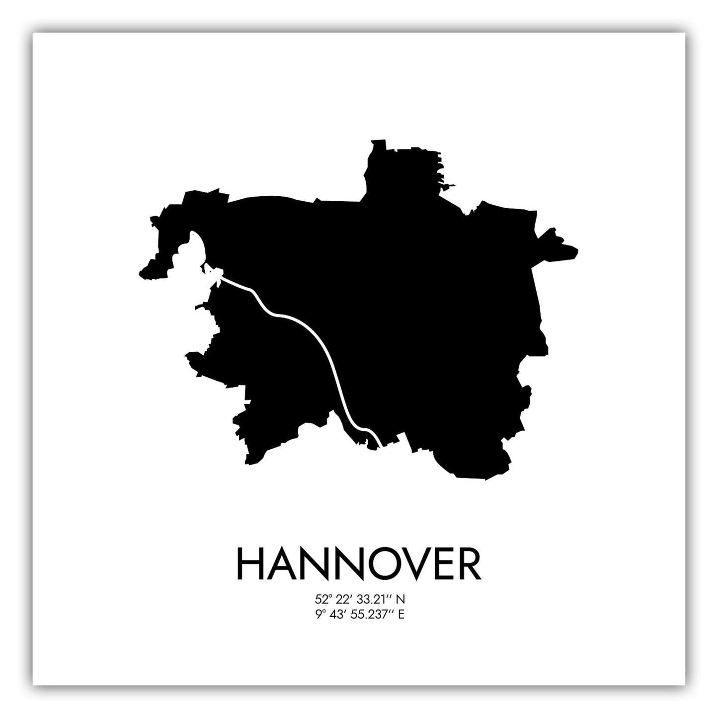 Poster Hannover Koordinaten #3