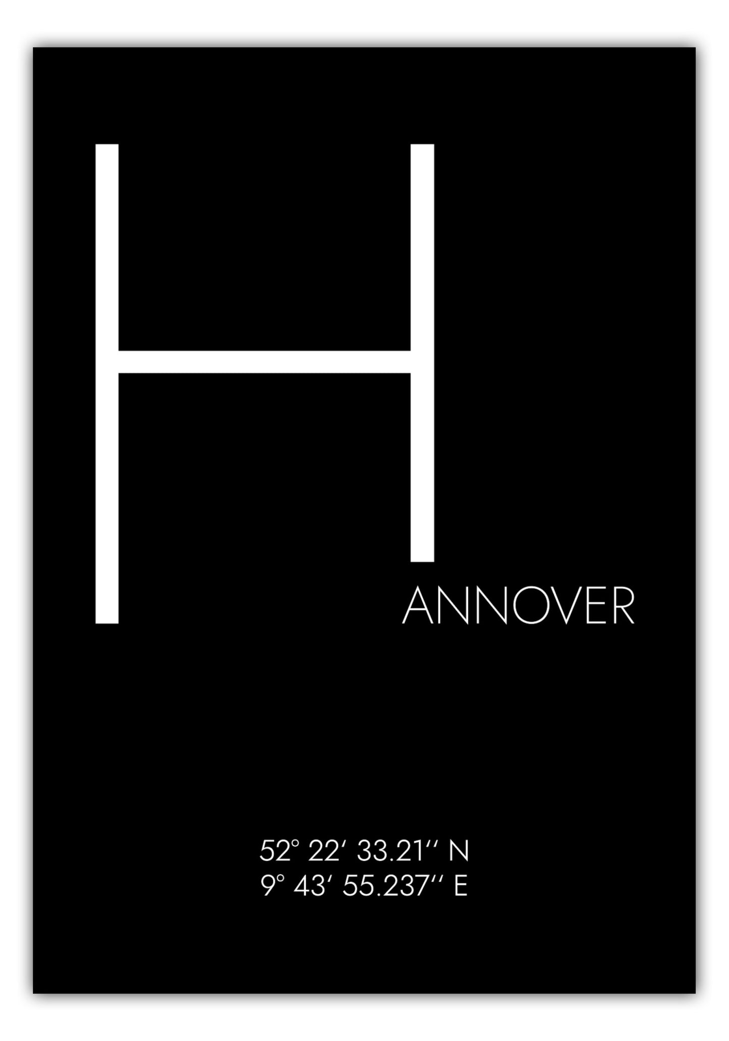 Poster Hannover Koordinaten #4