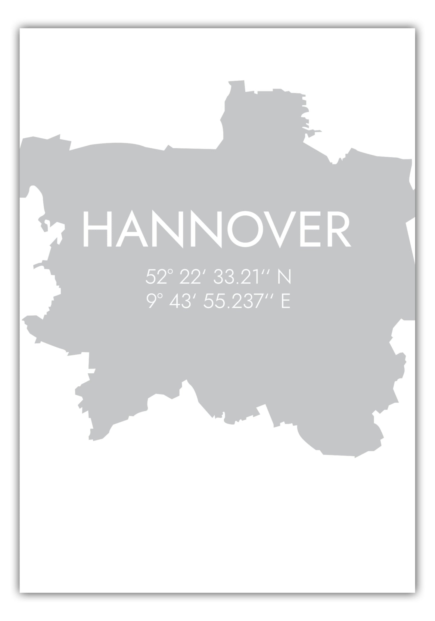 Poster Hannover Koordinaten #5