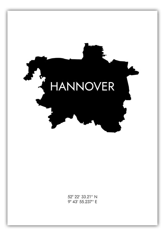 Poster Hannover Koordinaten #6