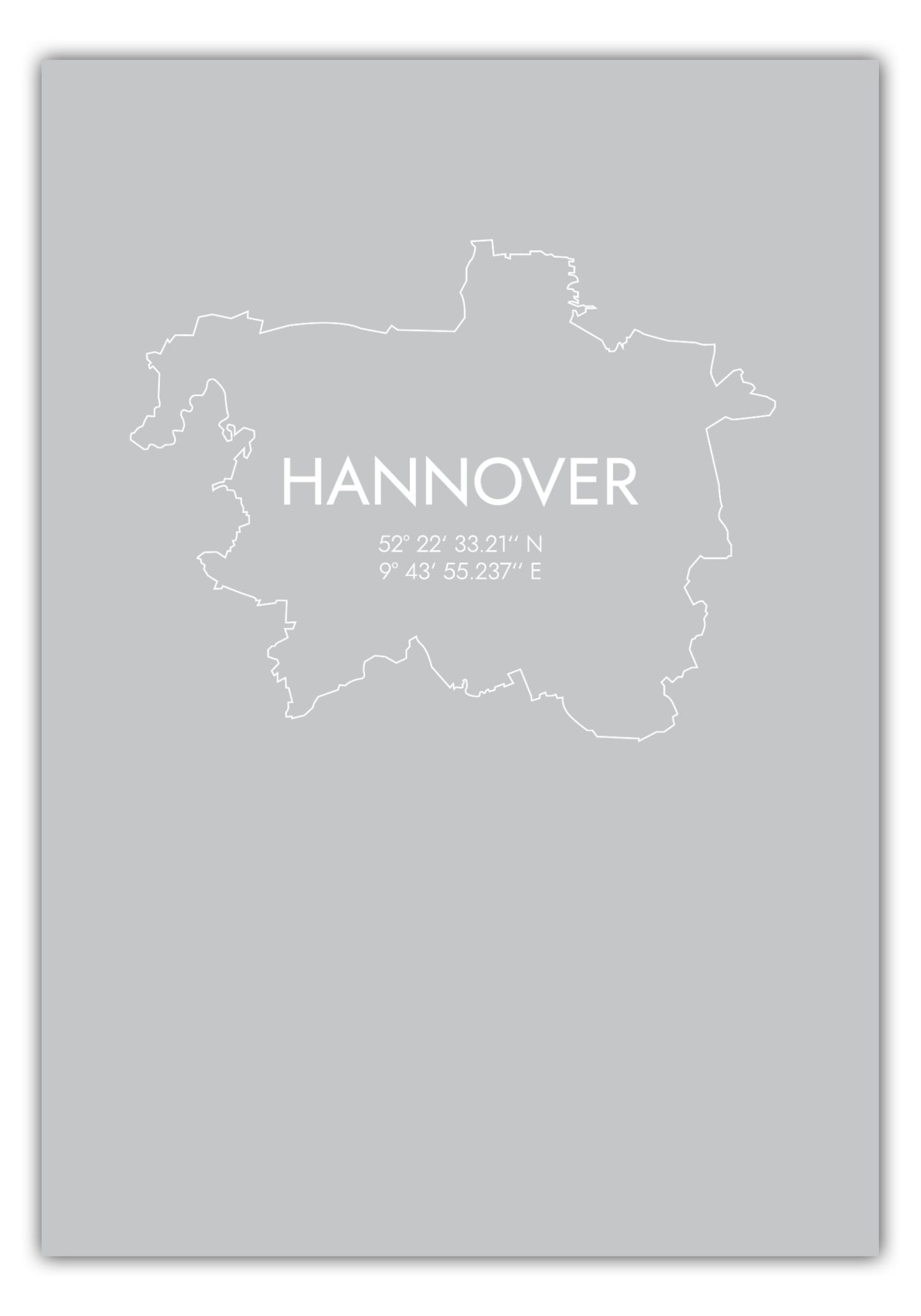 Poster Hannover Koordinaten #7