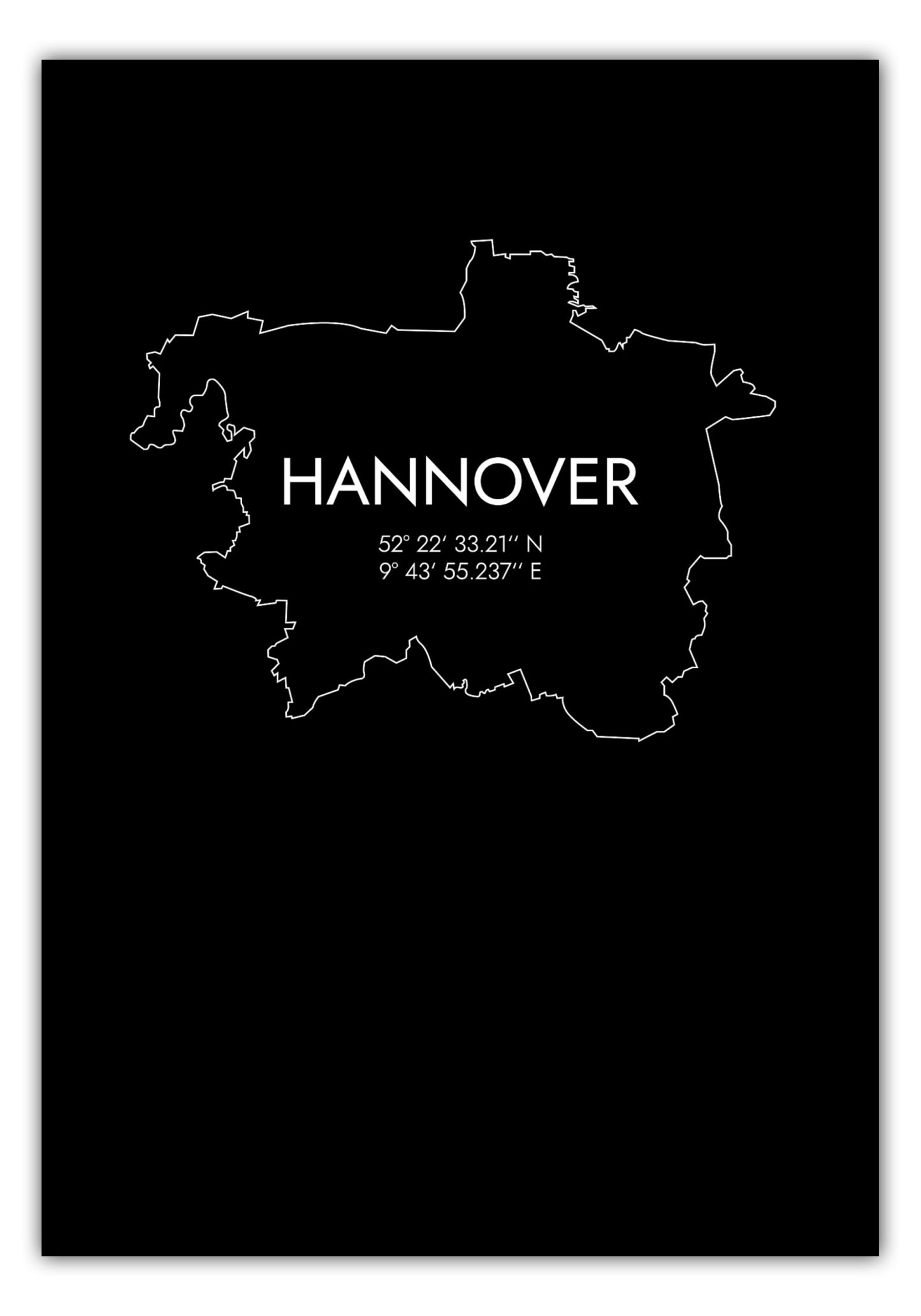 Poster Hannover Koordinaten #7