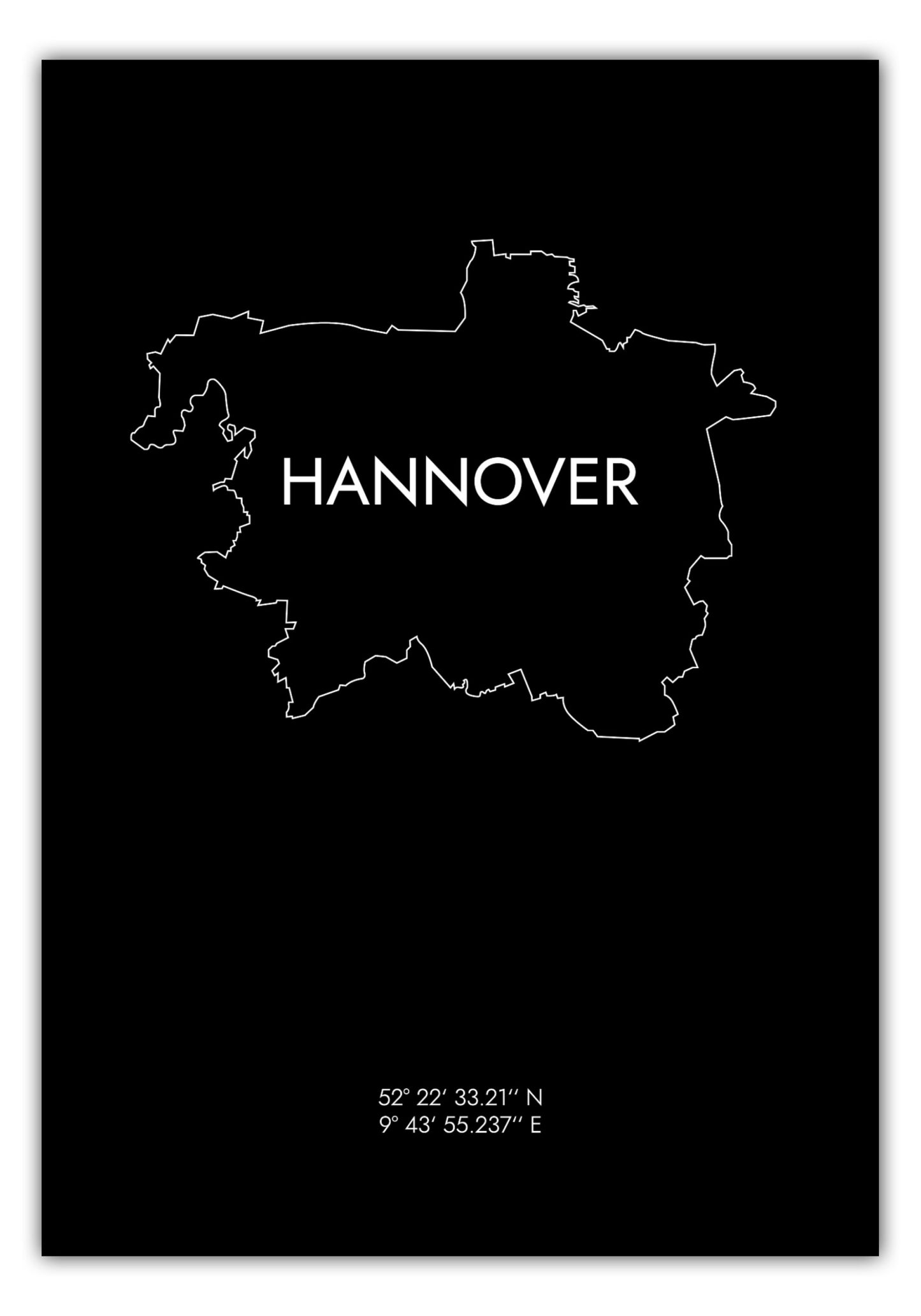 Poster Hannover Koordinaten #8