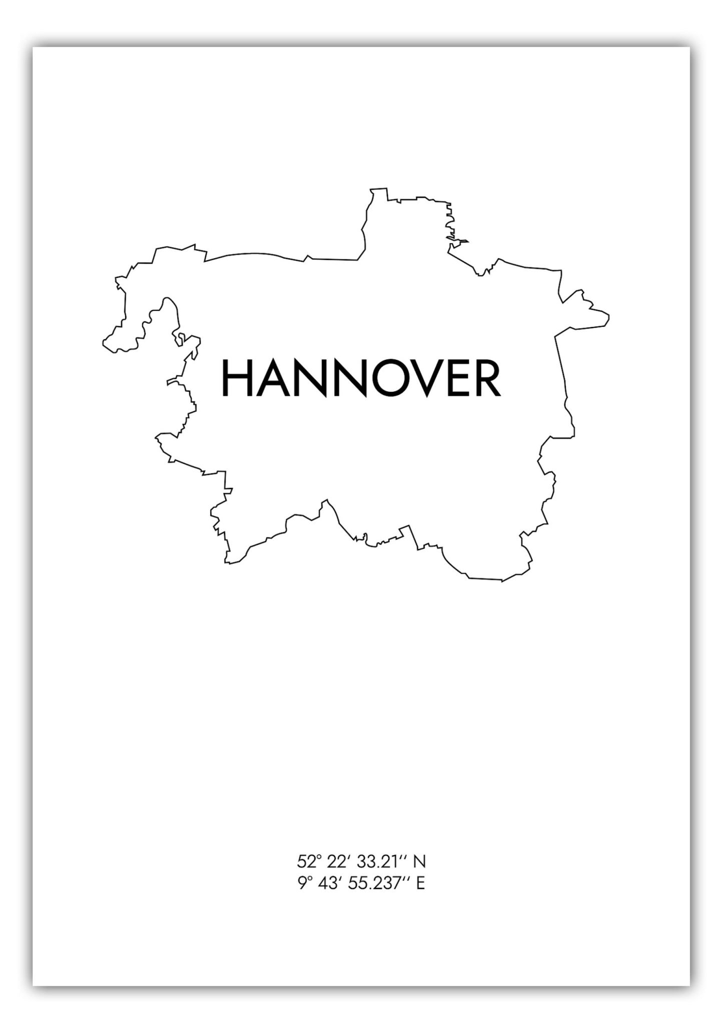 Poster Hannover Koordinaten #8