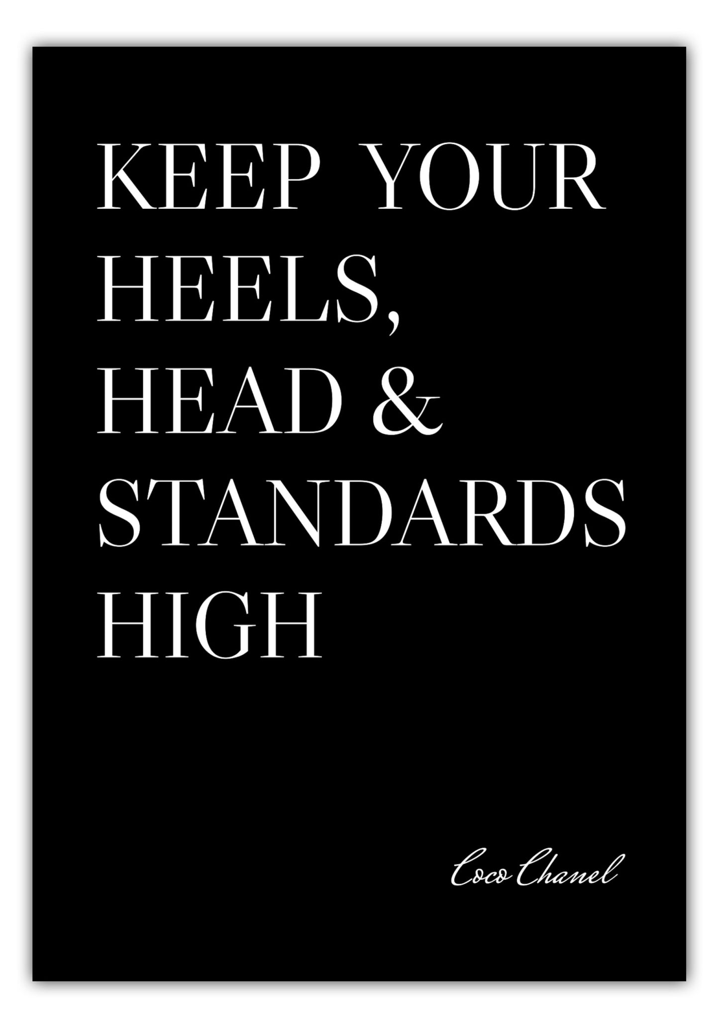 Poster Heels, Head & Standards #1