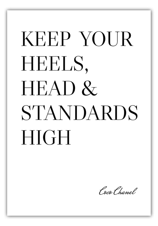 Poster Heels, Head & Standards #1