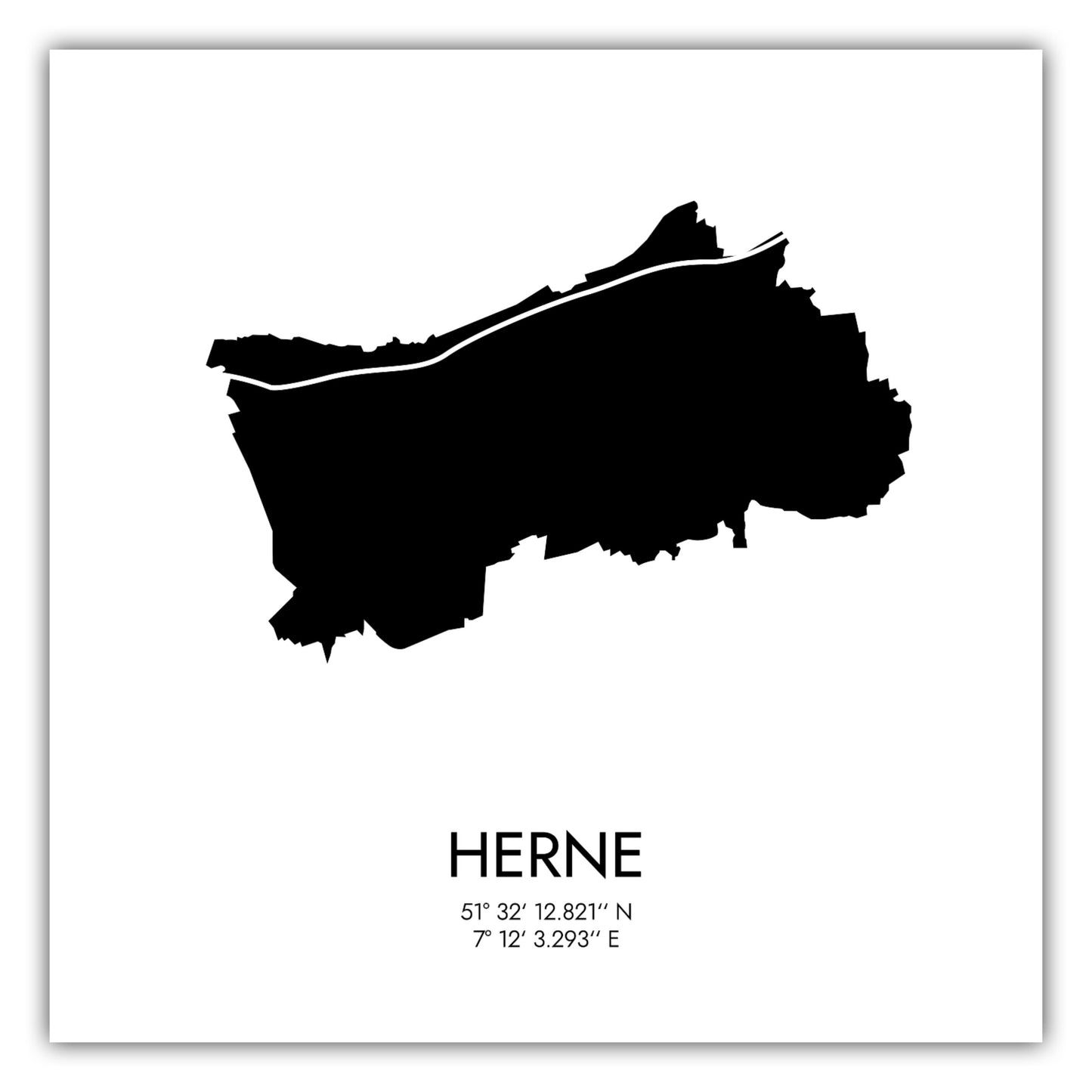 Poster Herne Koordinaten #3