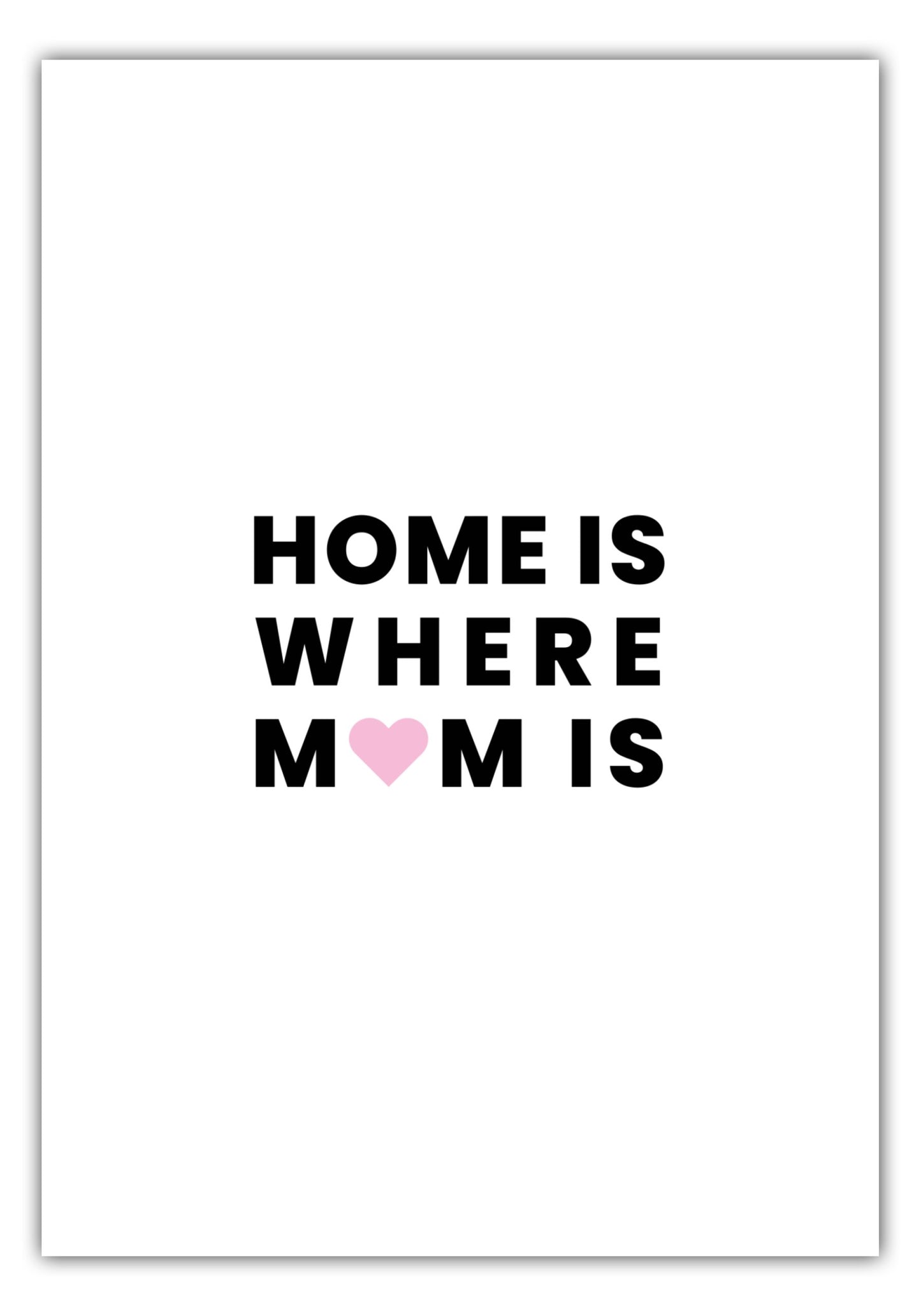 Poster Home is where mom is