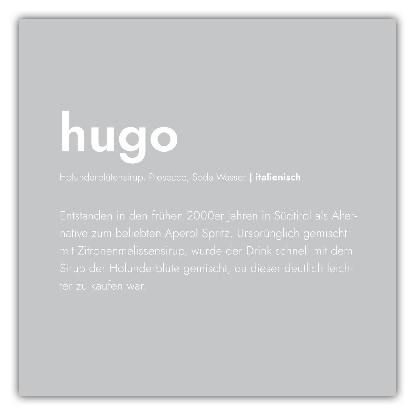 Poster Hugo - Definition