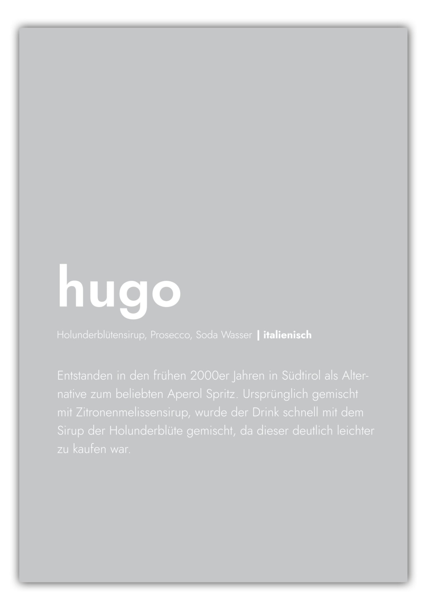 Poster Hugo - Definition