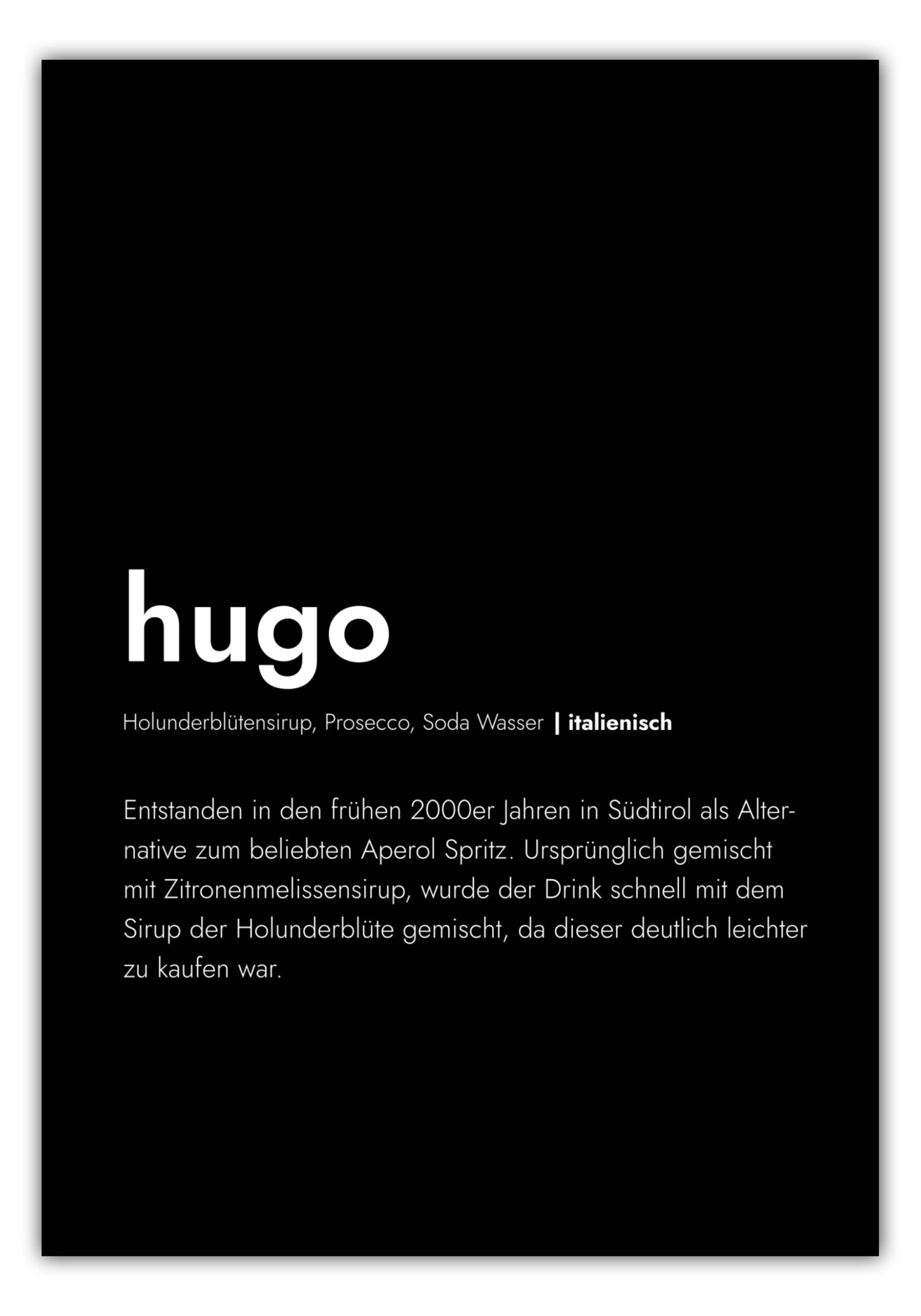 Poster Hugo - Definition