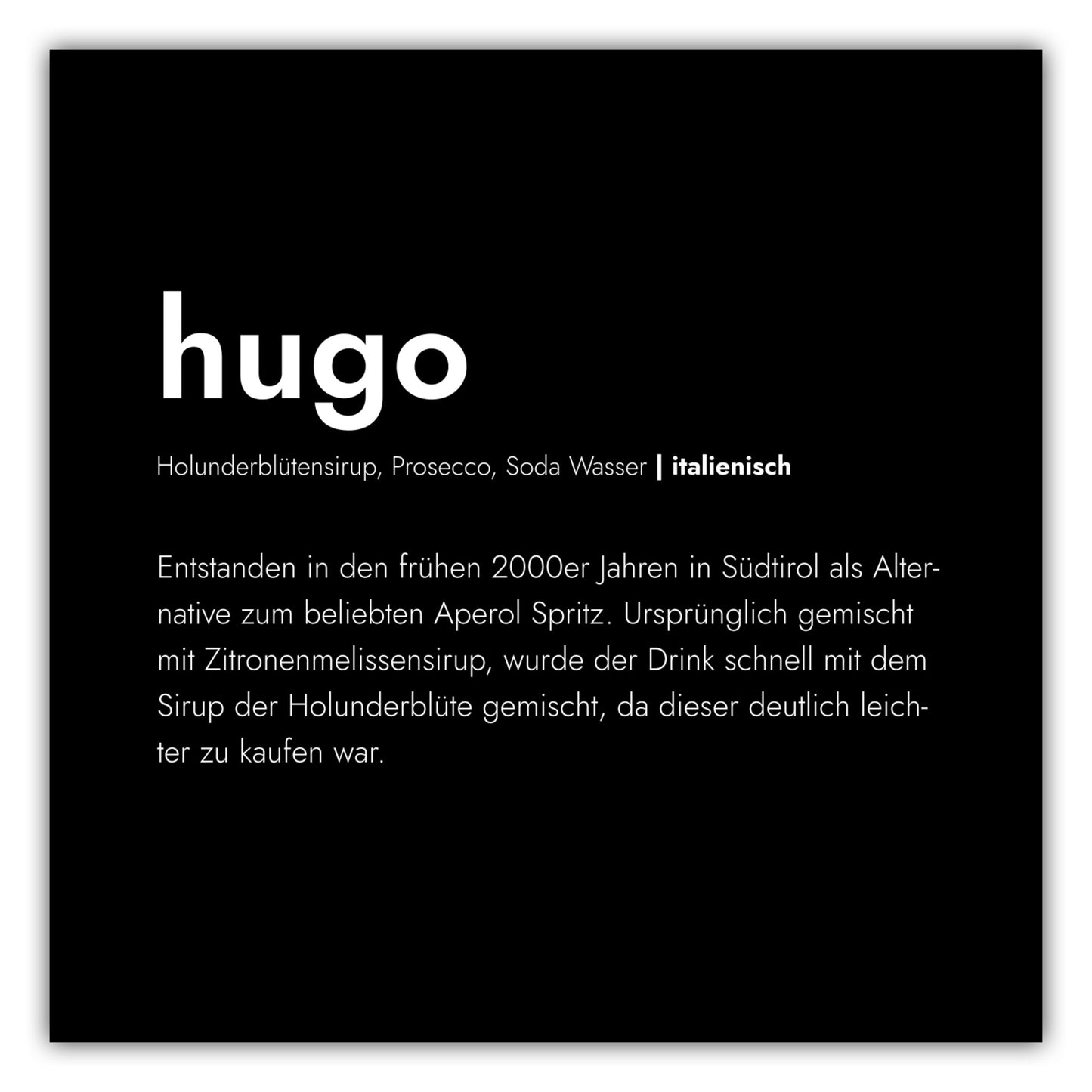 Poster Hugo - Definition