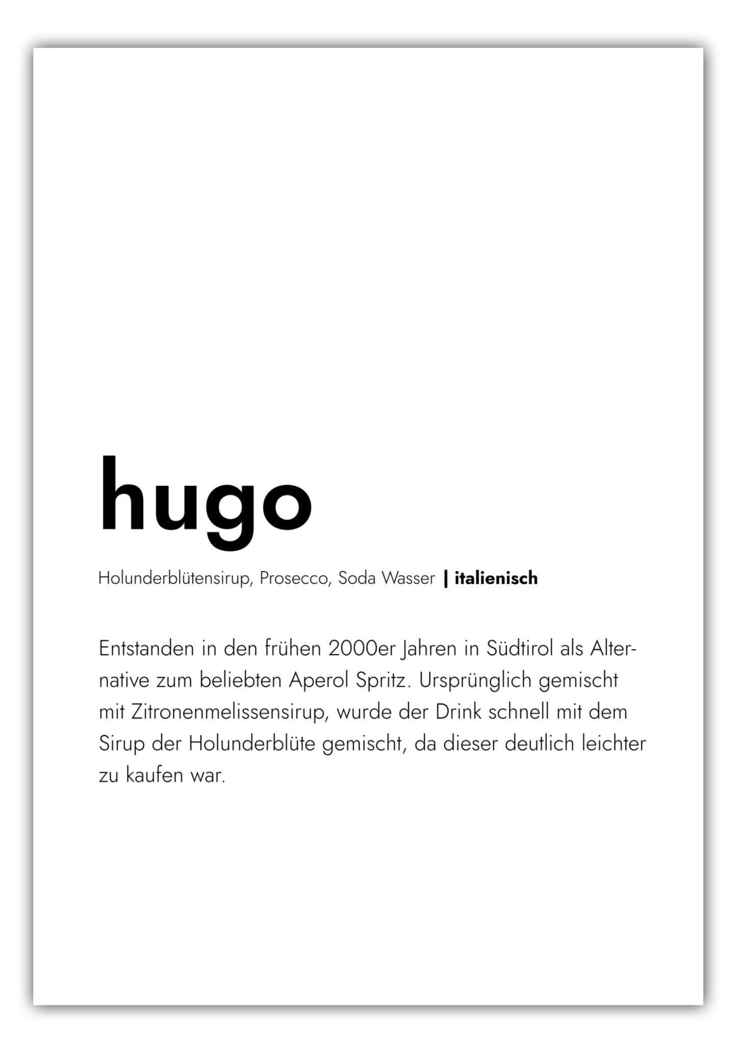 Poster Hugo - Definition