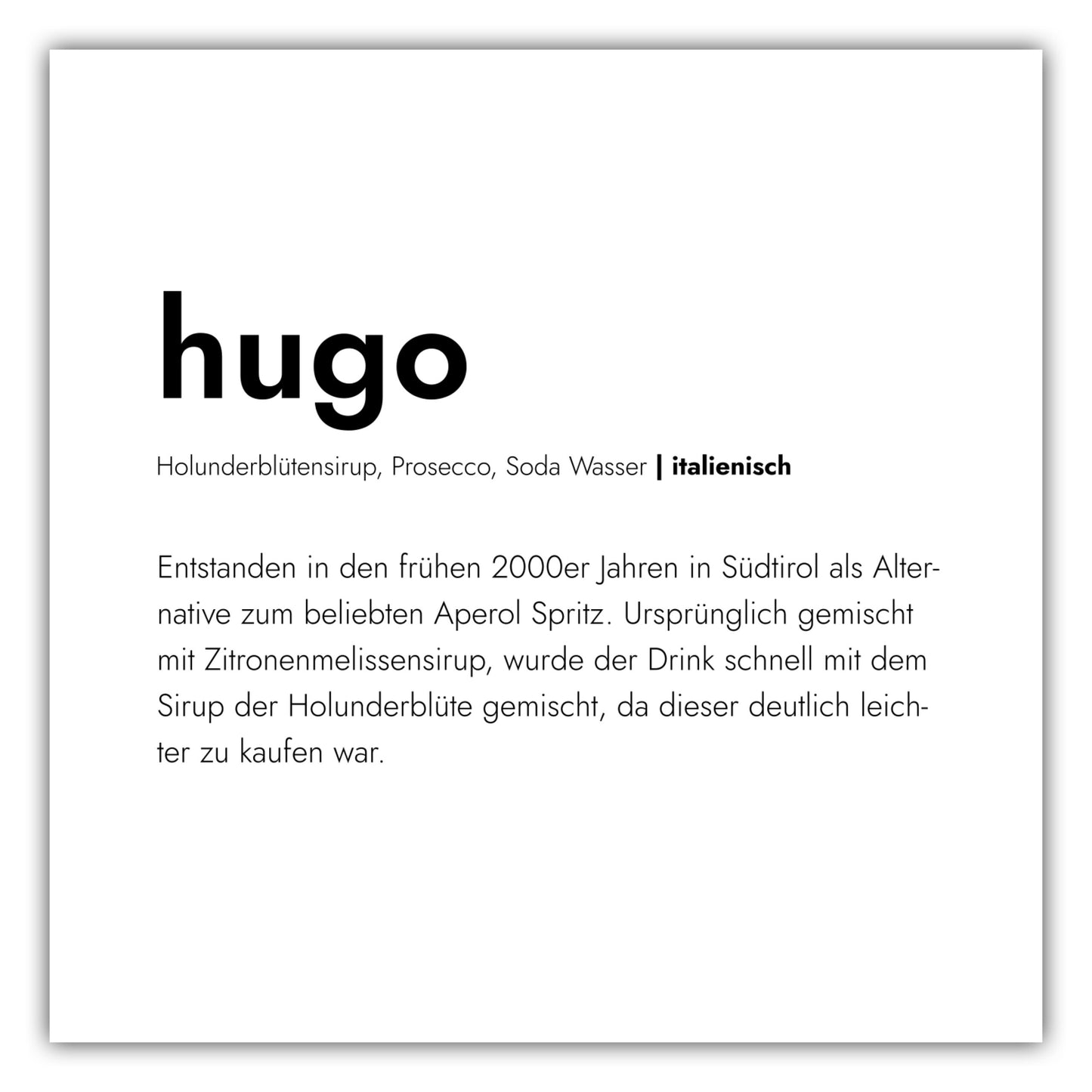 Poster Hugo - Definition