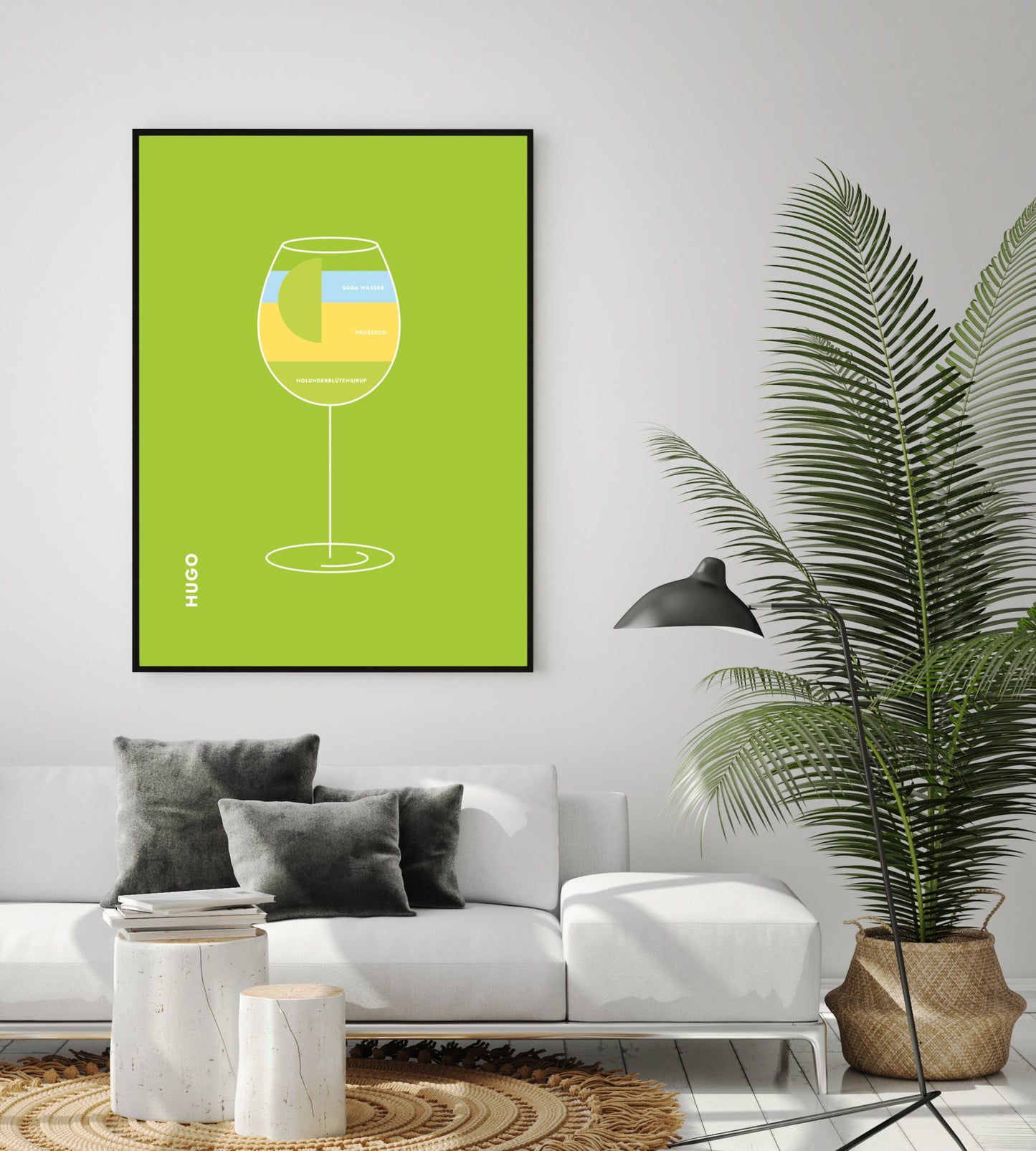 Poster Hugo im Glas