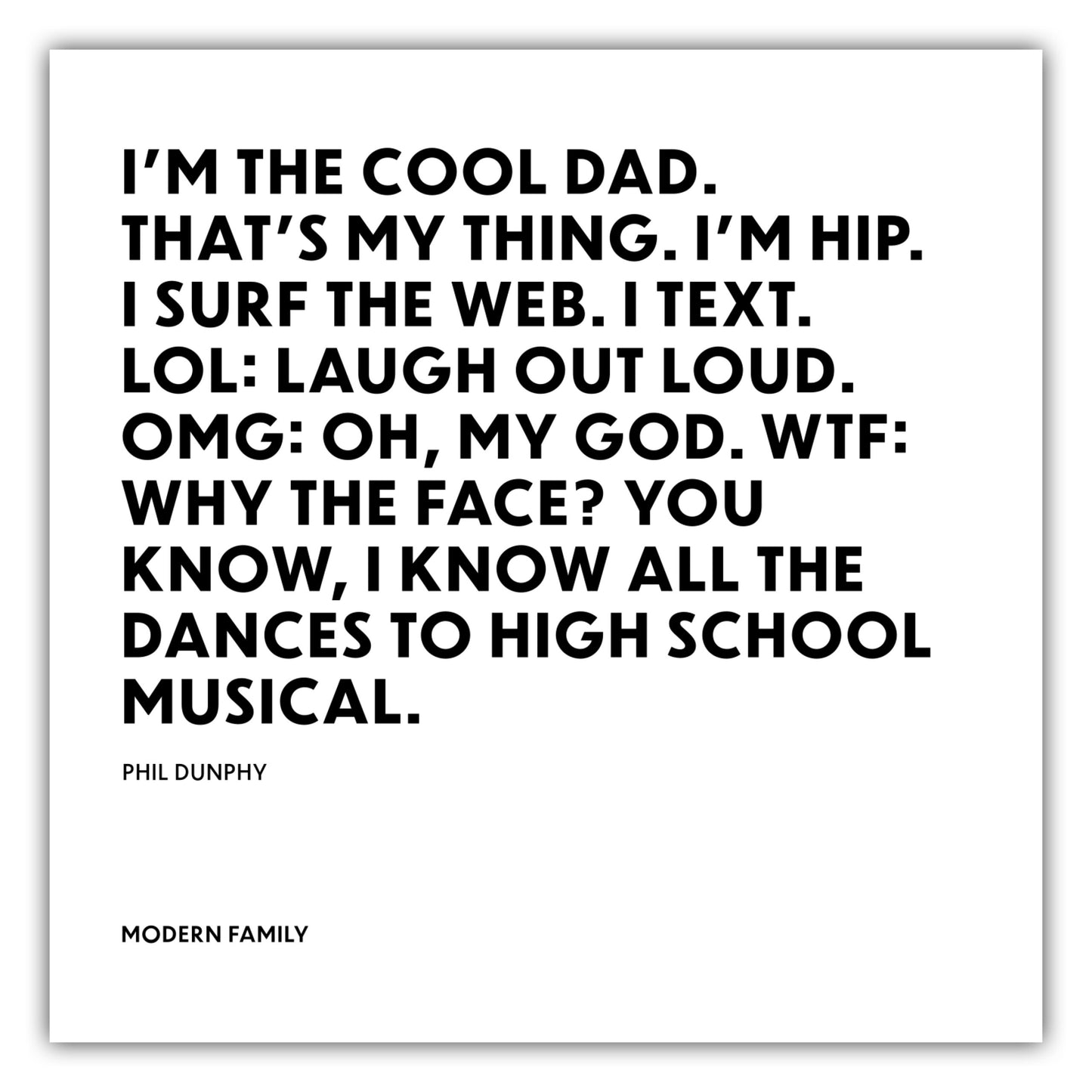Poster Im the cool dad - Phil Dunphy - Modern Family