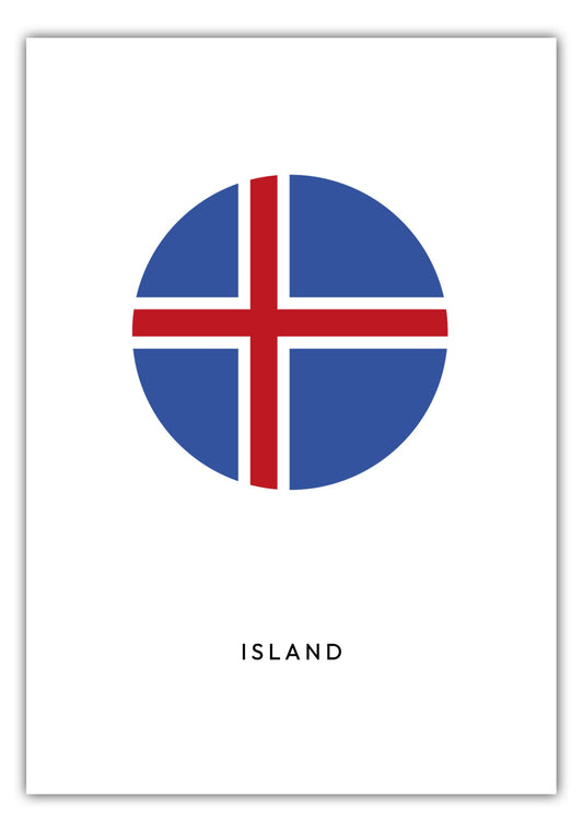 Poster Island Kreis