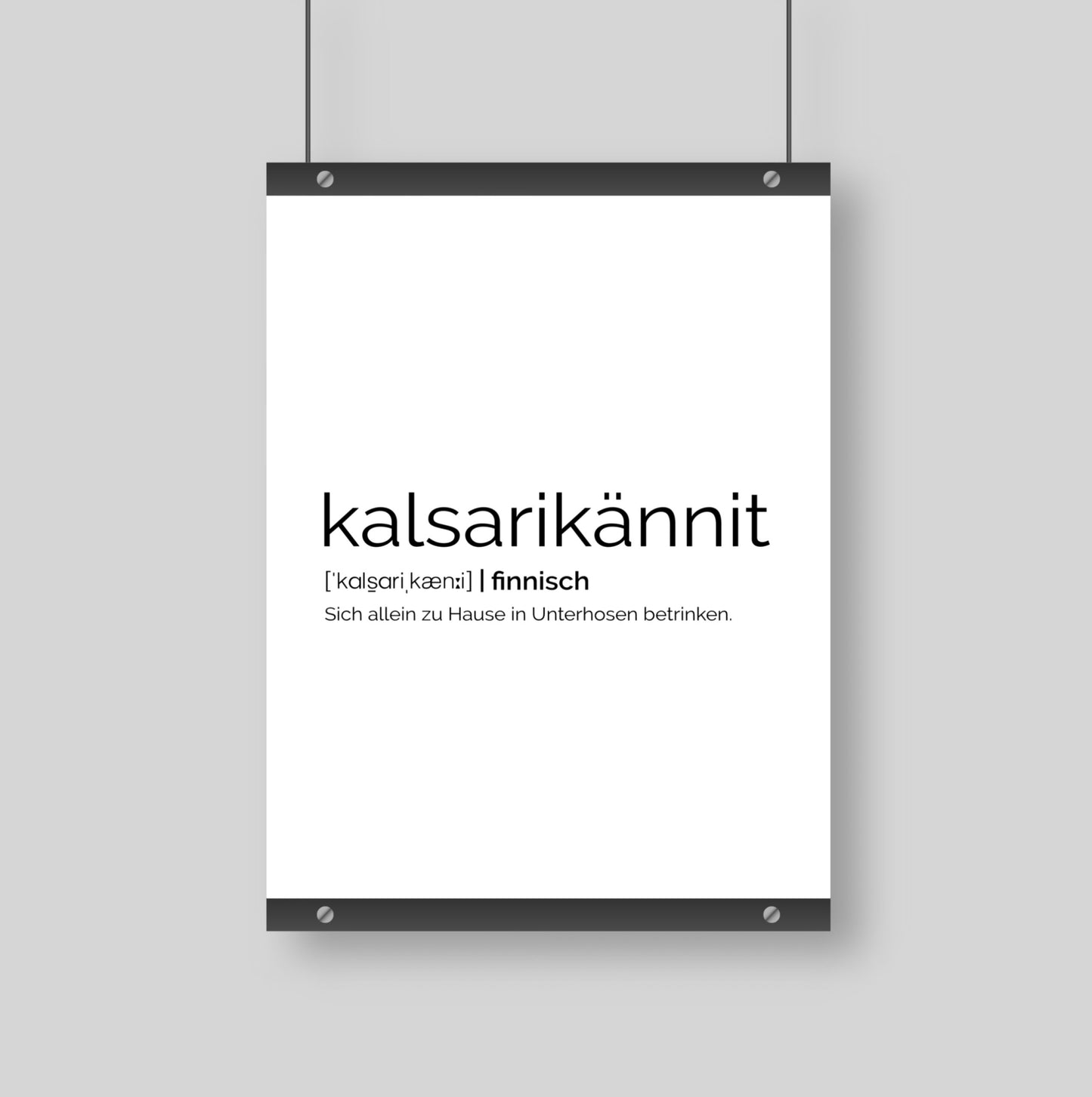 Poster Kalsarikännit