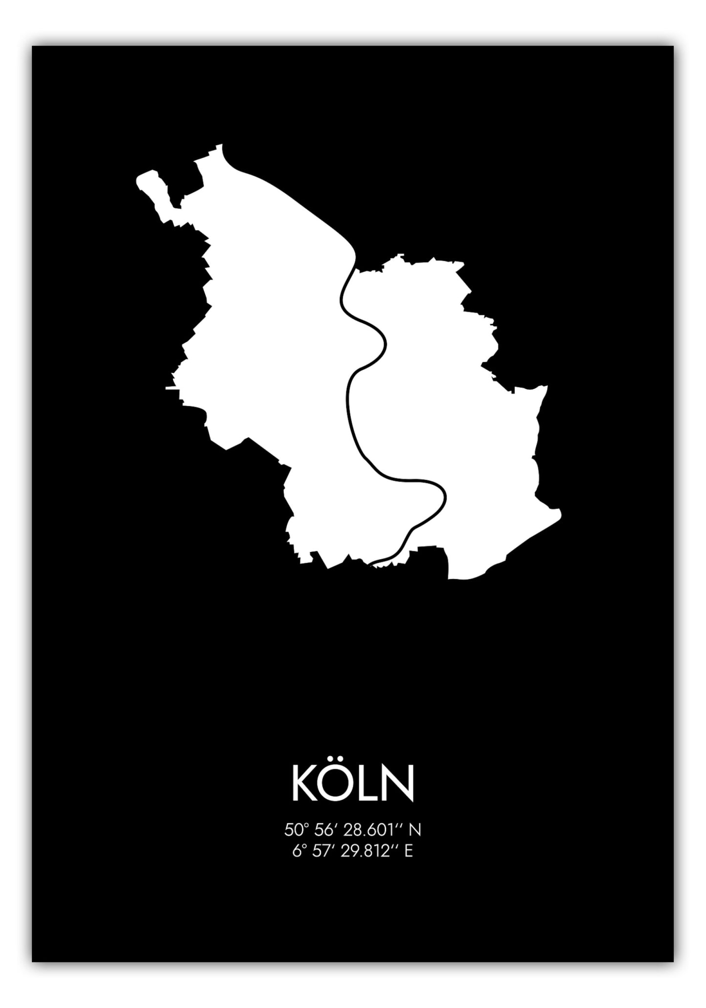 Poster Köln Koordinaten #3