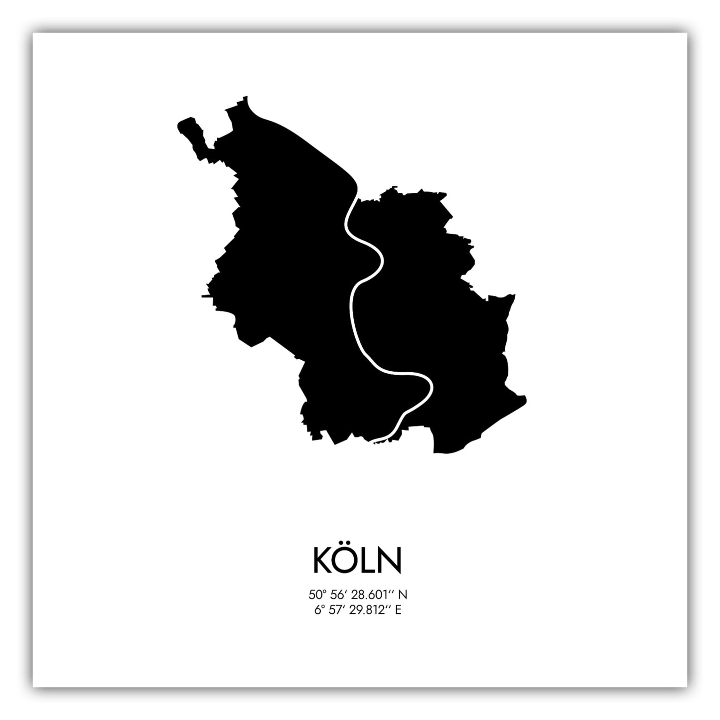 Poster Köln Koordinaten #3