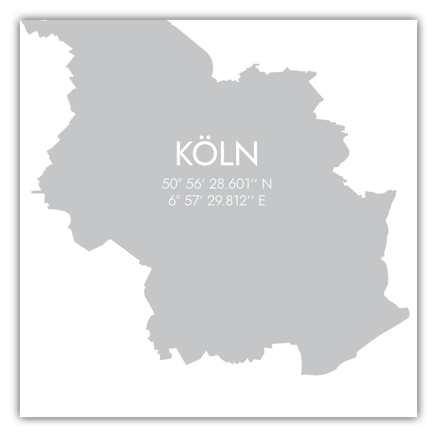Poster Köln Koordinaten #5