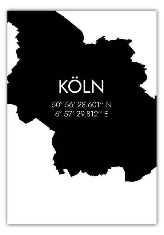 Poster Köln Koordinaten #5
