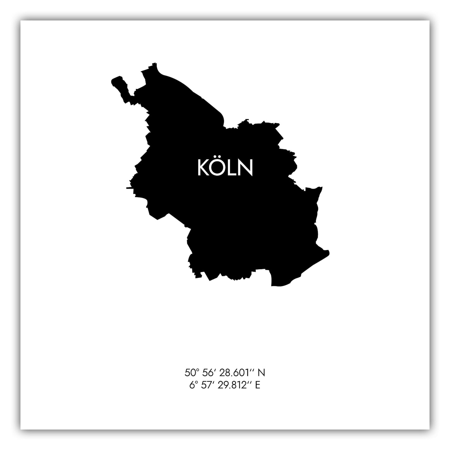 Poster Köln Koordinaten #6