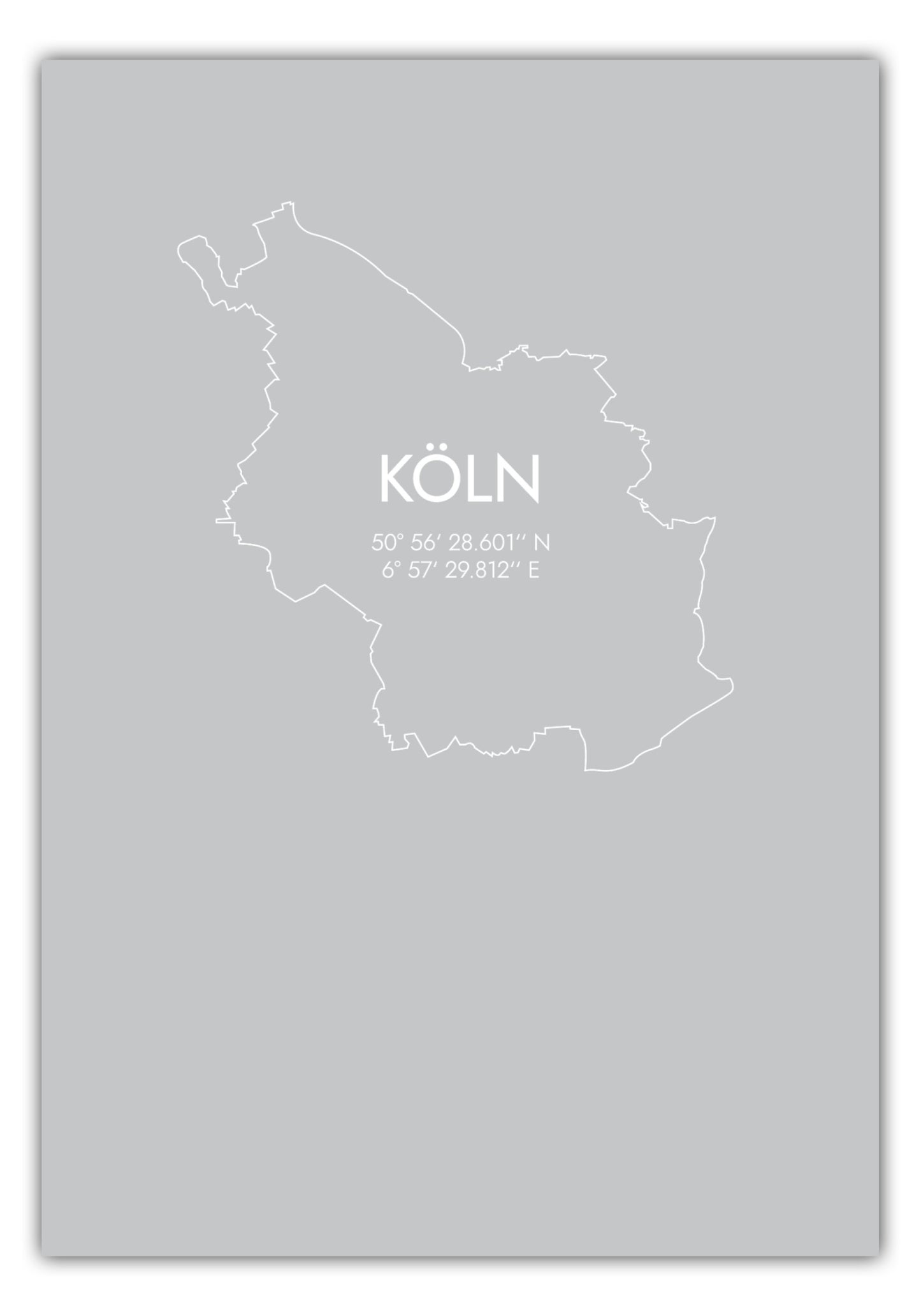 Poster Köln Koordinaten #7