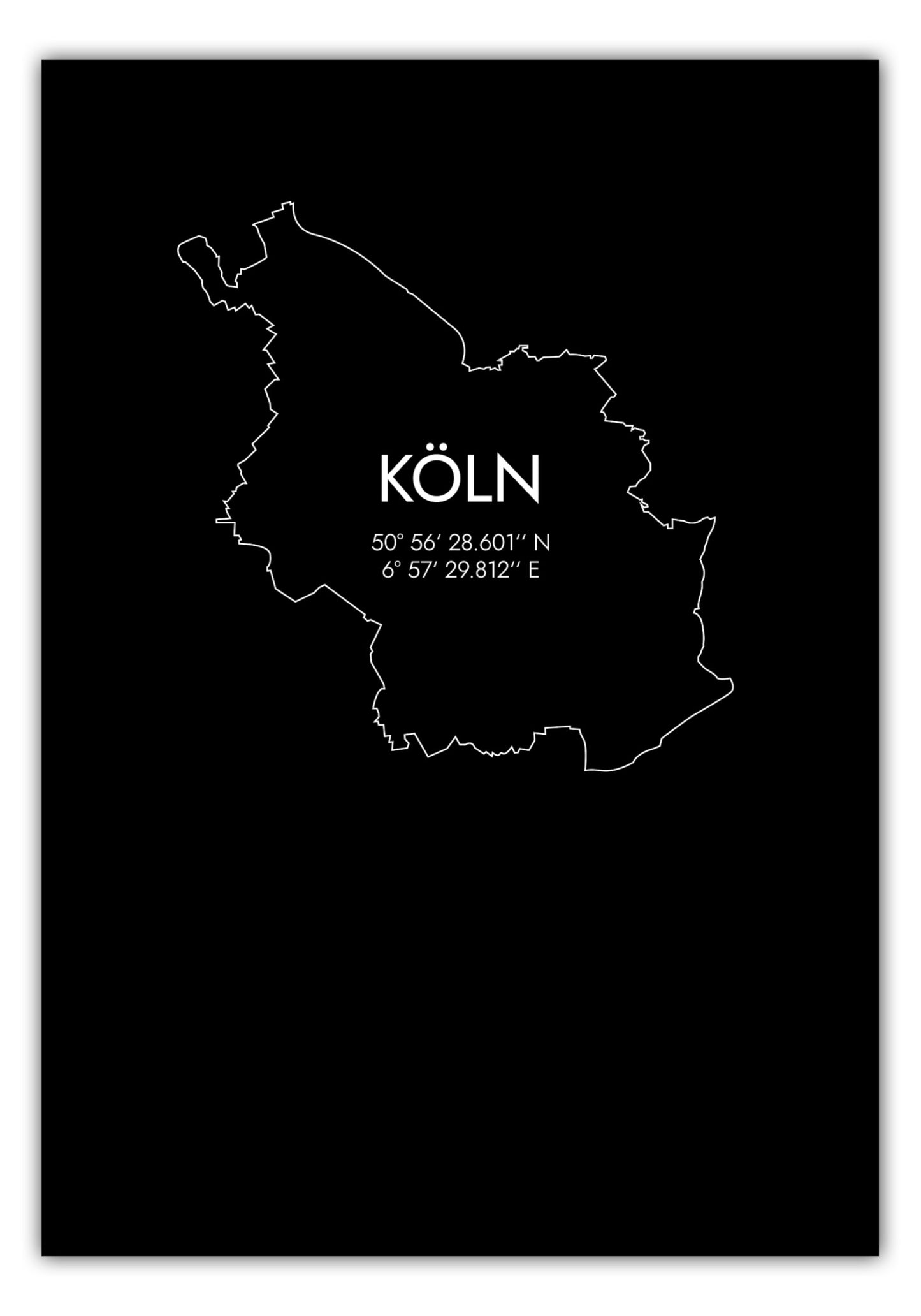 Poster Köln Koordinaten #7