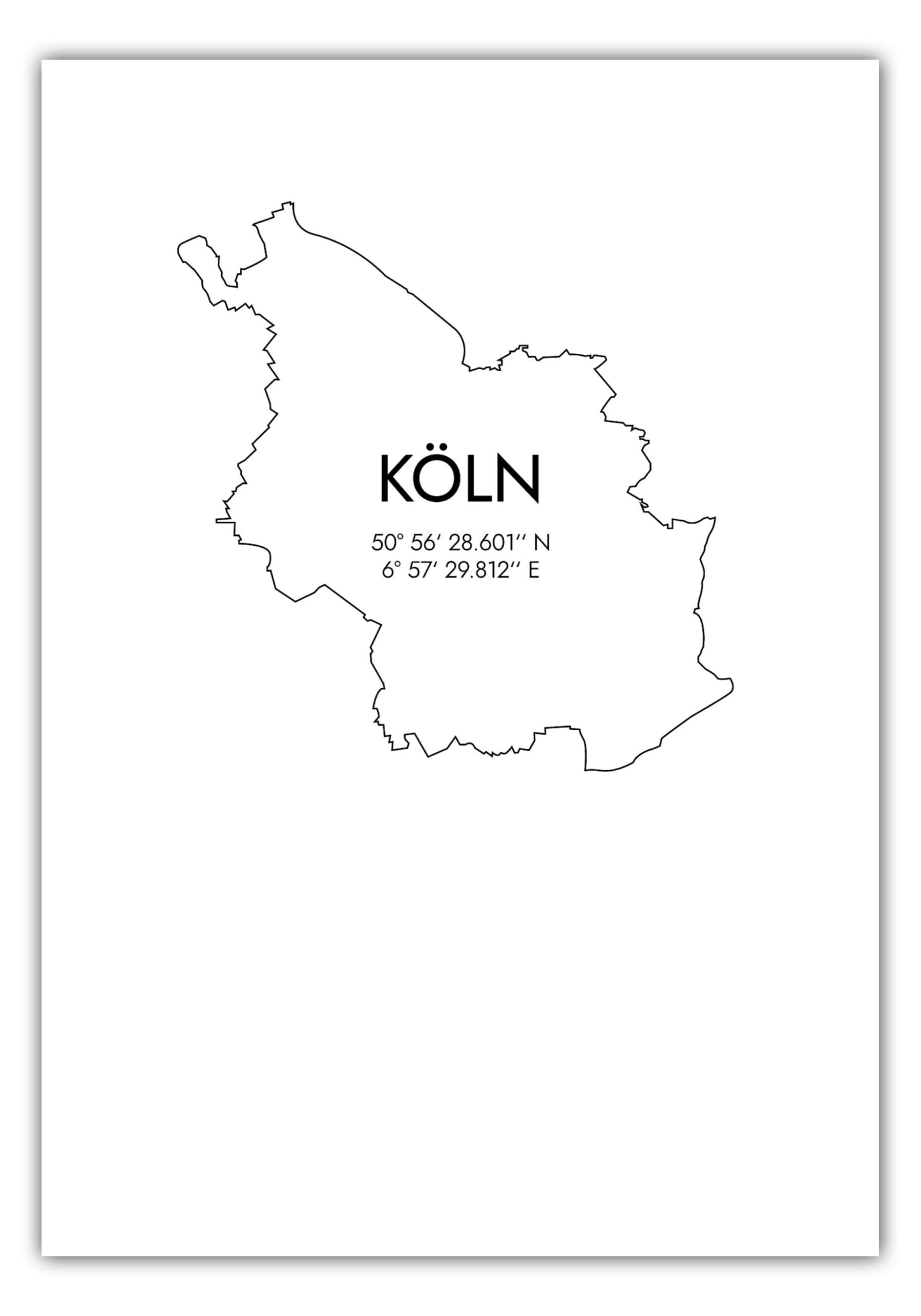 Poster Köln Koordinaten #7