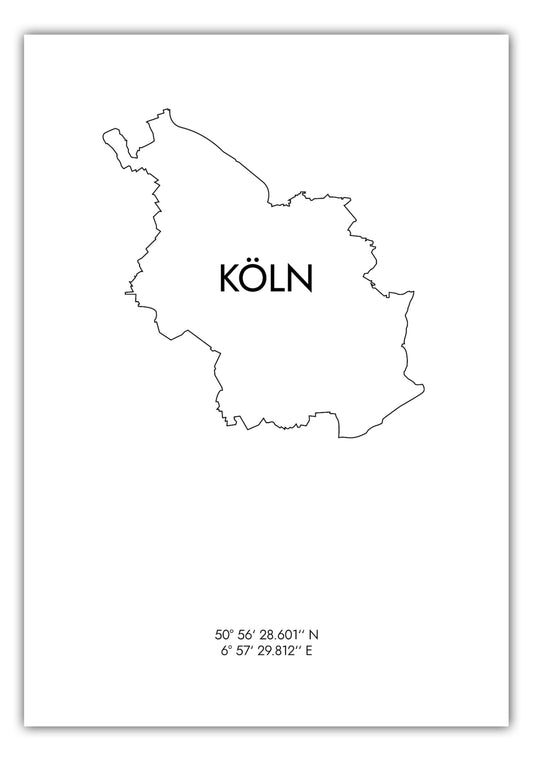 Poster Köln Koordinaten #8