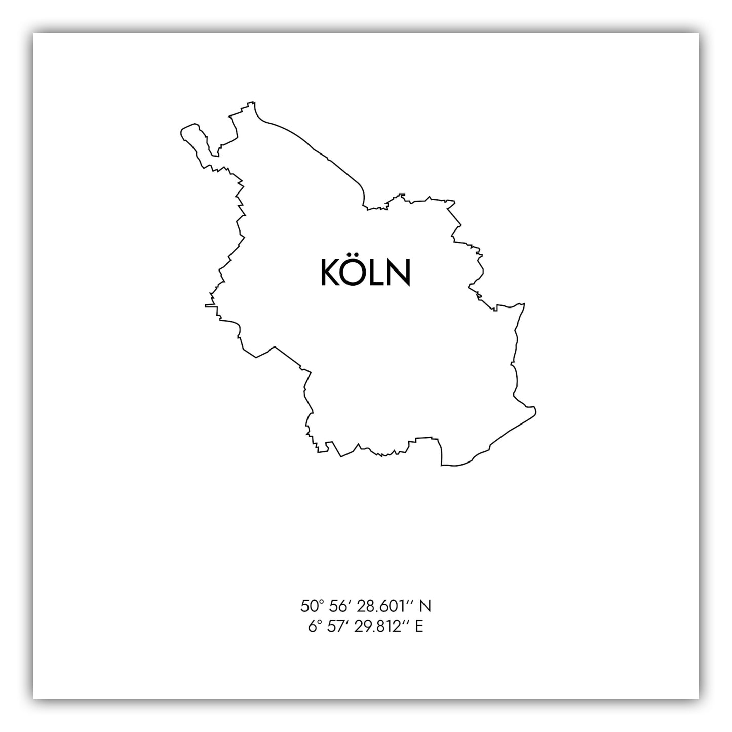 Poster Köln Koordinaten #8