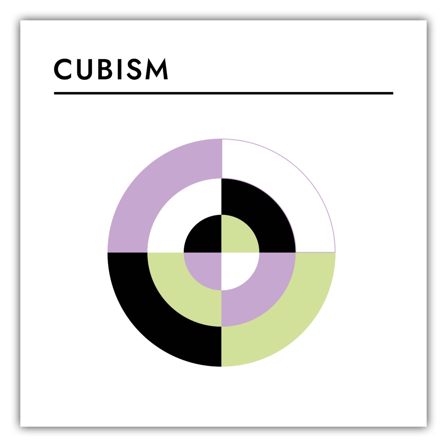 Poster Kunststil - Cubism