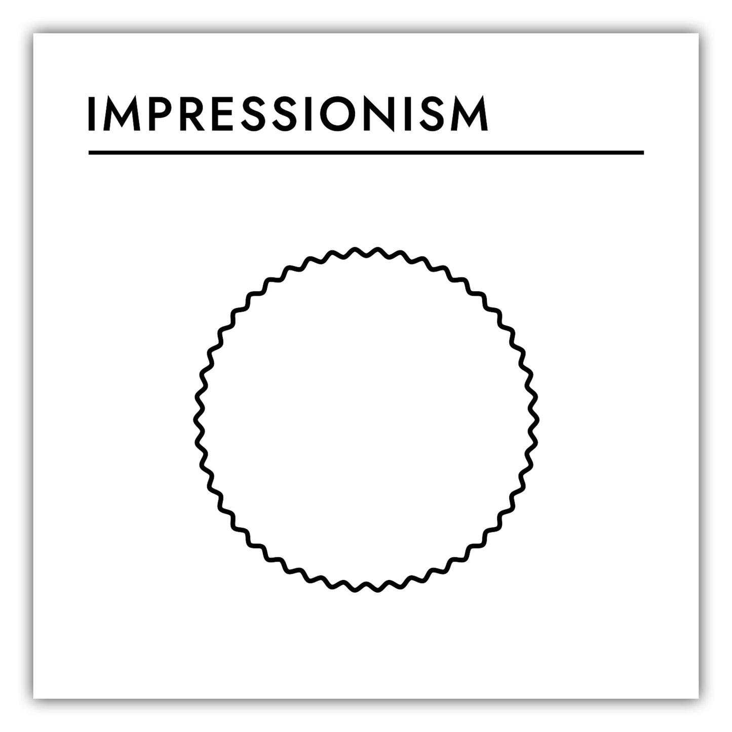 Poster Kunststil - Impressionism