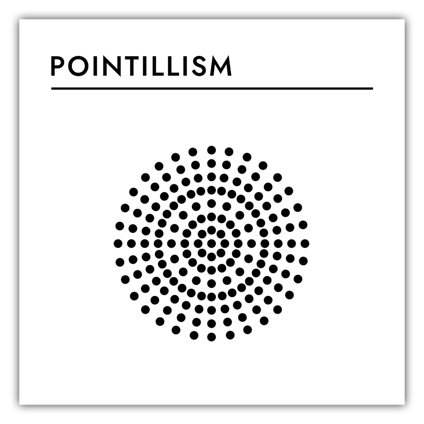 Poster Kunststil - Pointillism