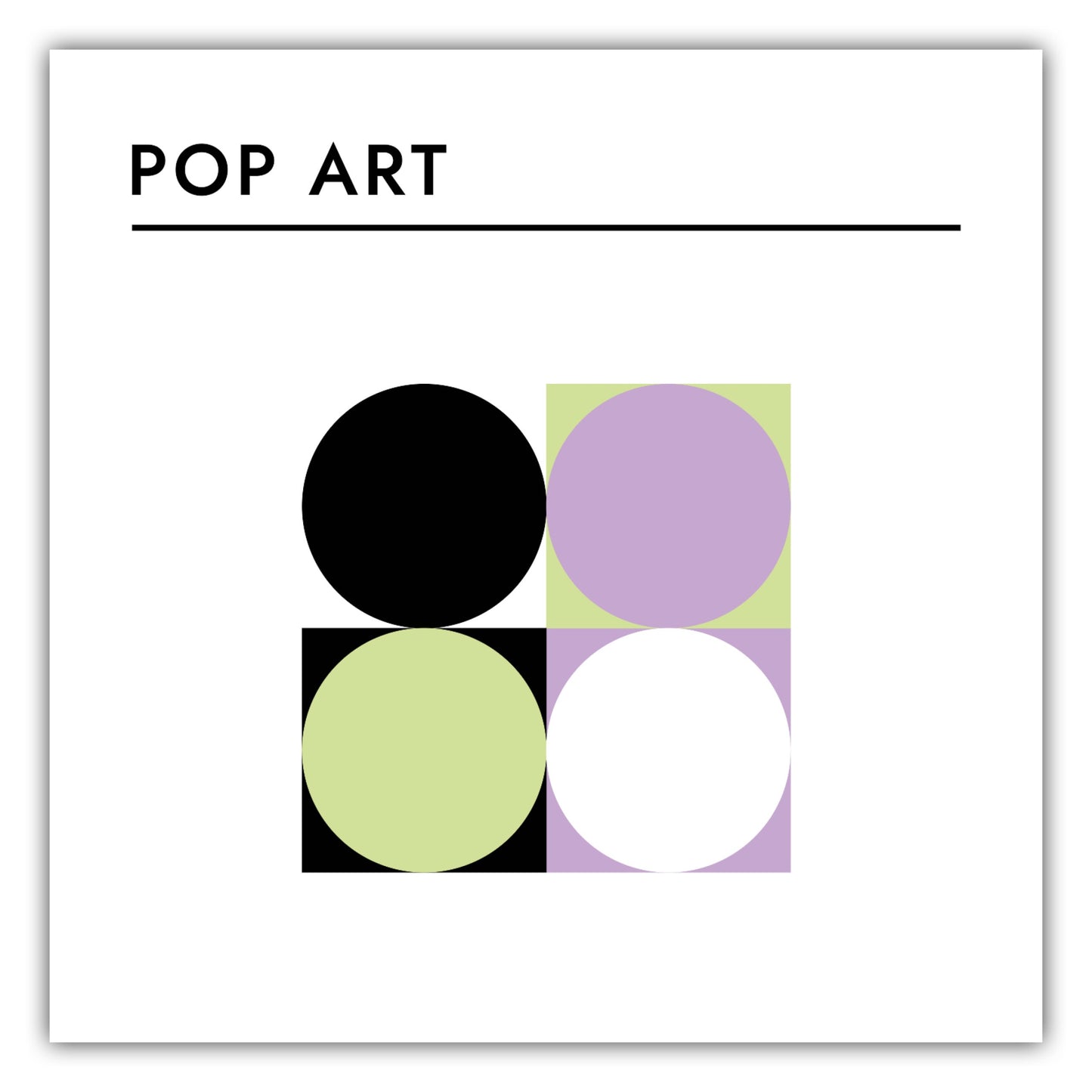 Poster Kunststil - Pop Art