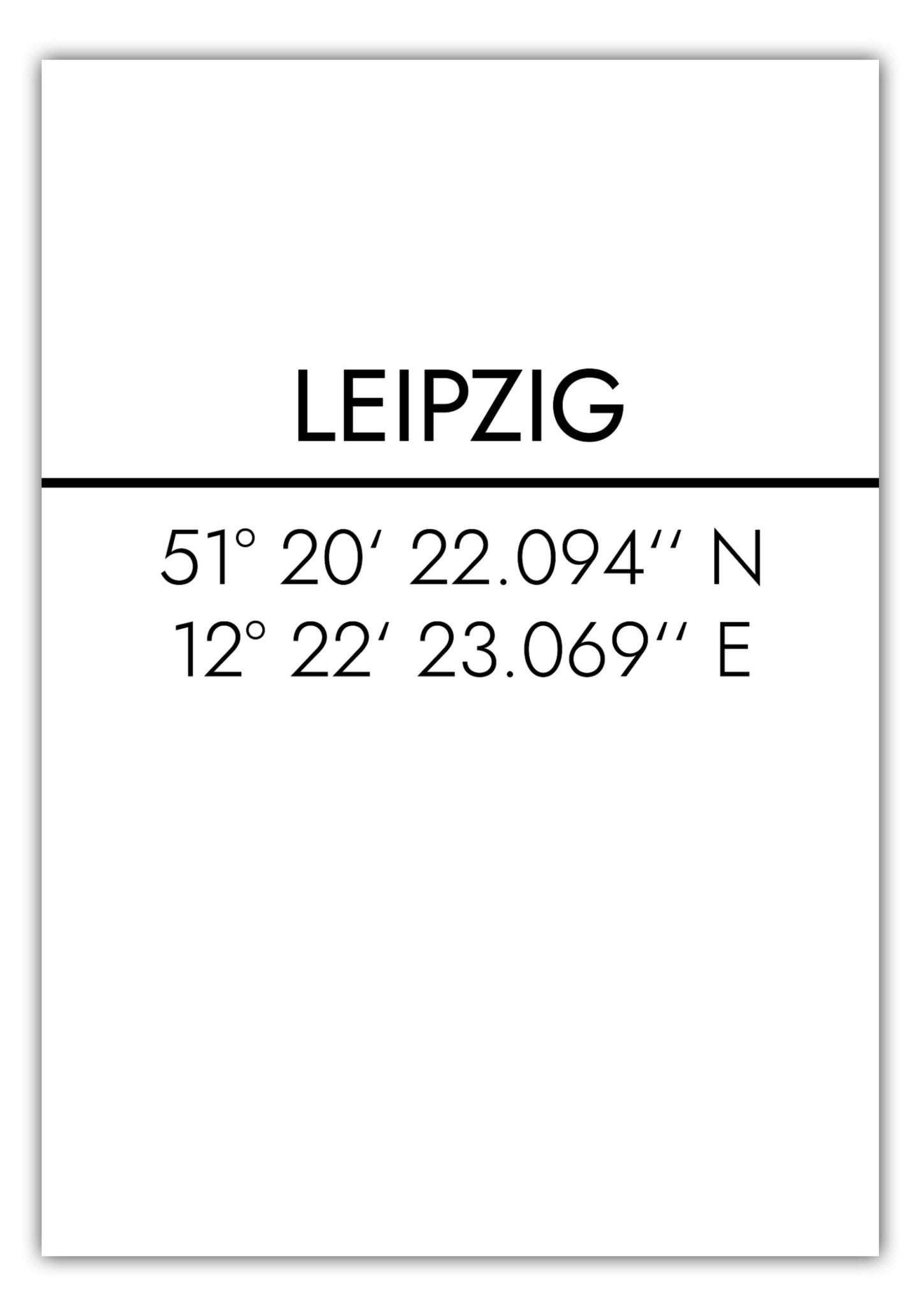Poster Leipzig Koordinaten #2