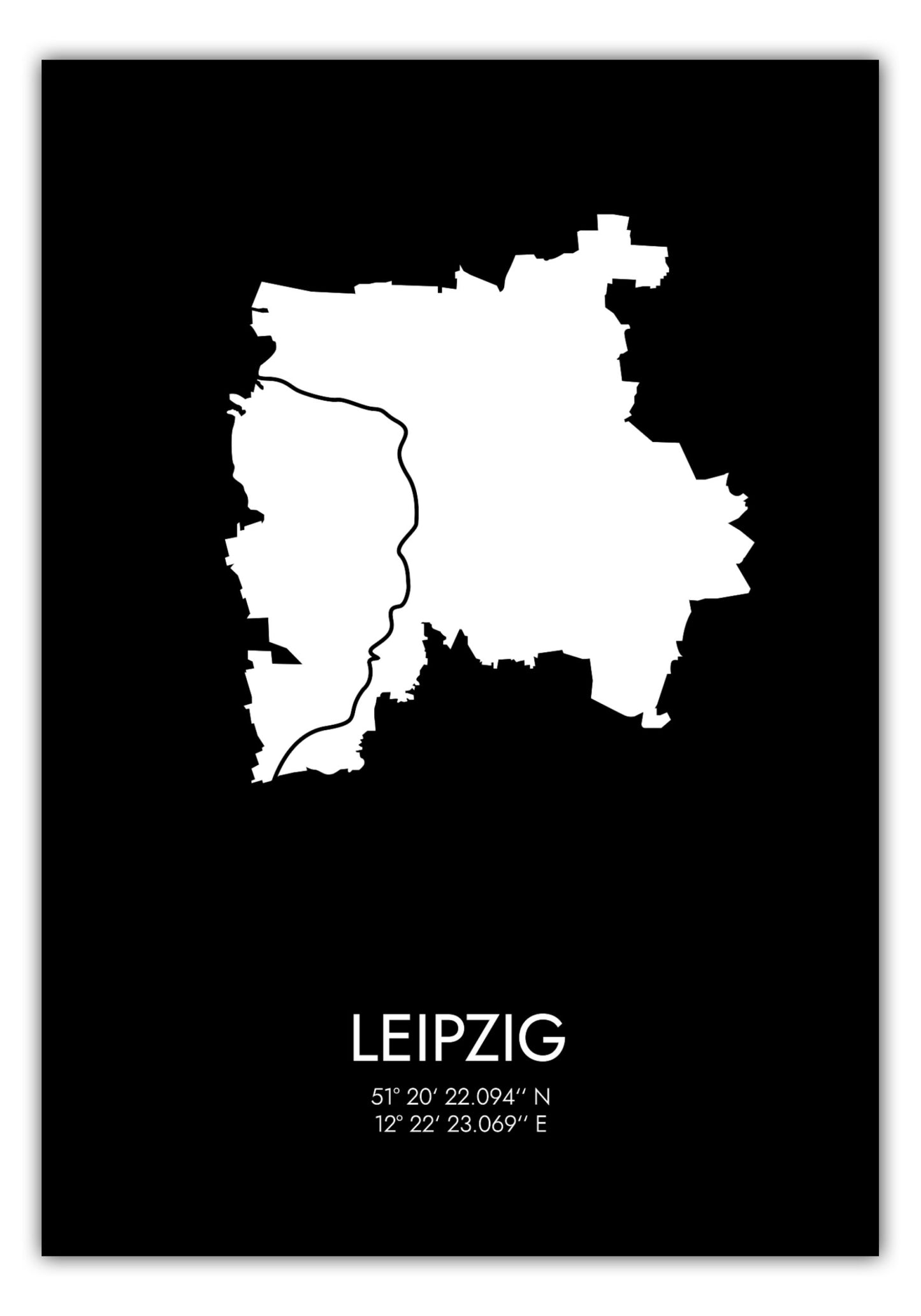 Poster Leipzig Koordinaten #3