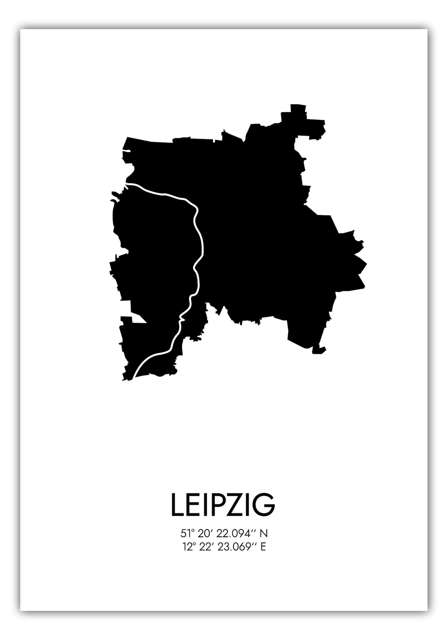 Poster Leipzig Koordinaten #3