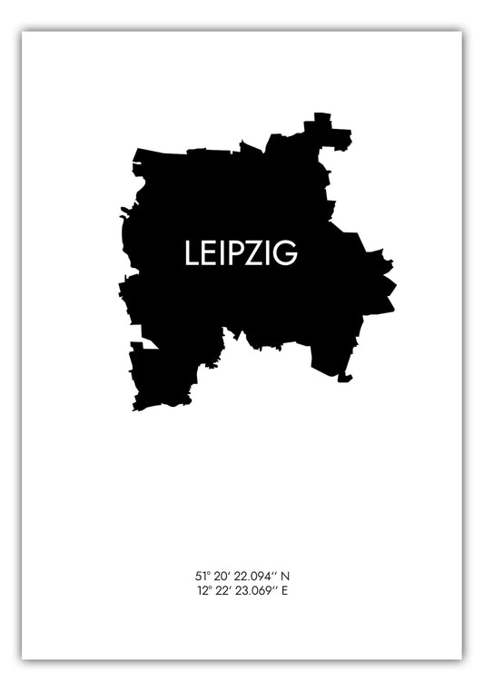 Poster Leipzig Koordinaten #6